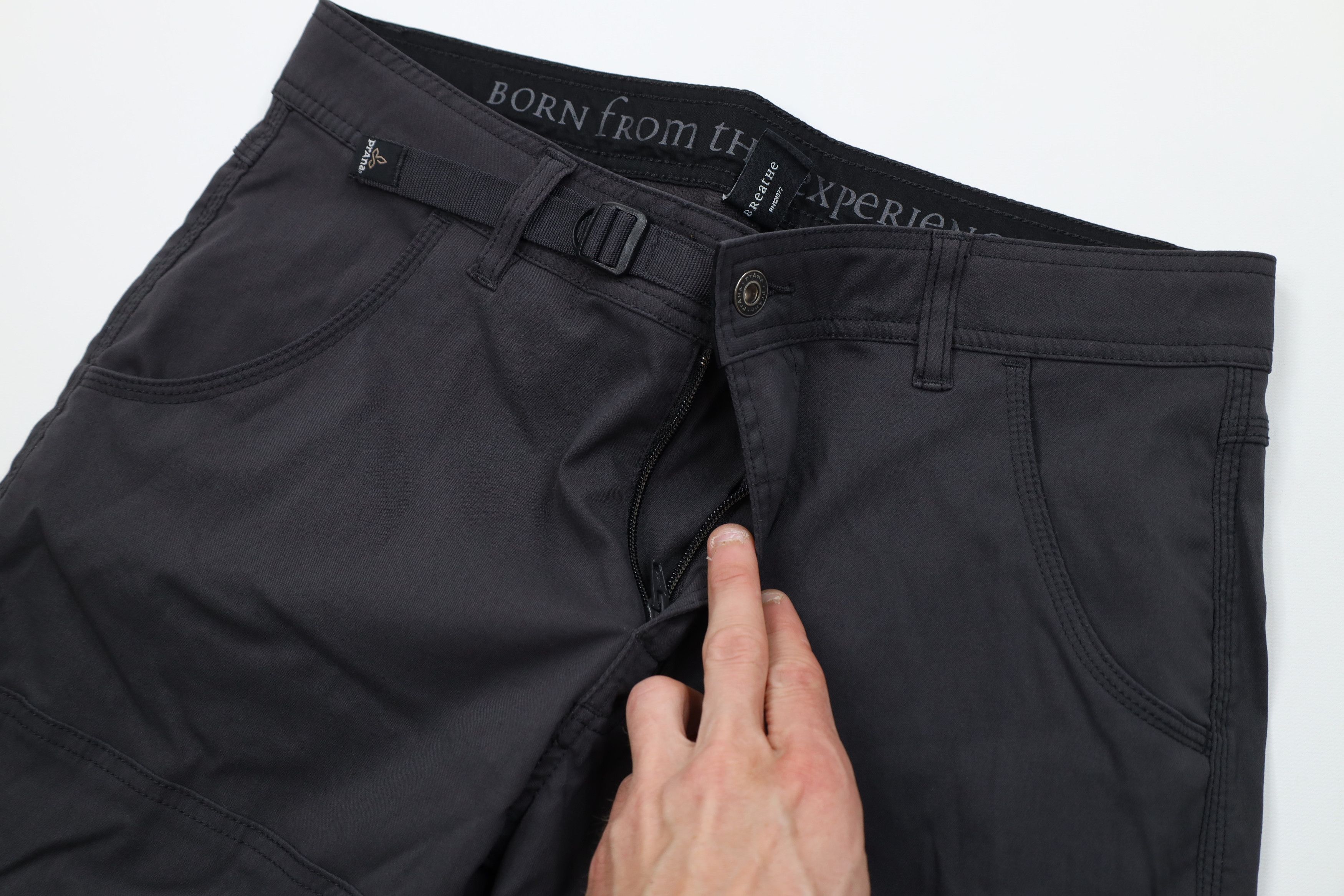 Prana prAna Breathe Stretch Belted Zion II Hiking Trail Pants Gray Size US 34 / EU 50 - 7 Thumbnail