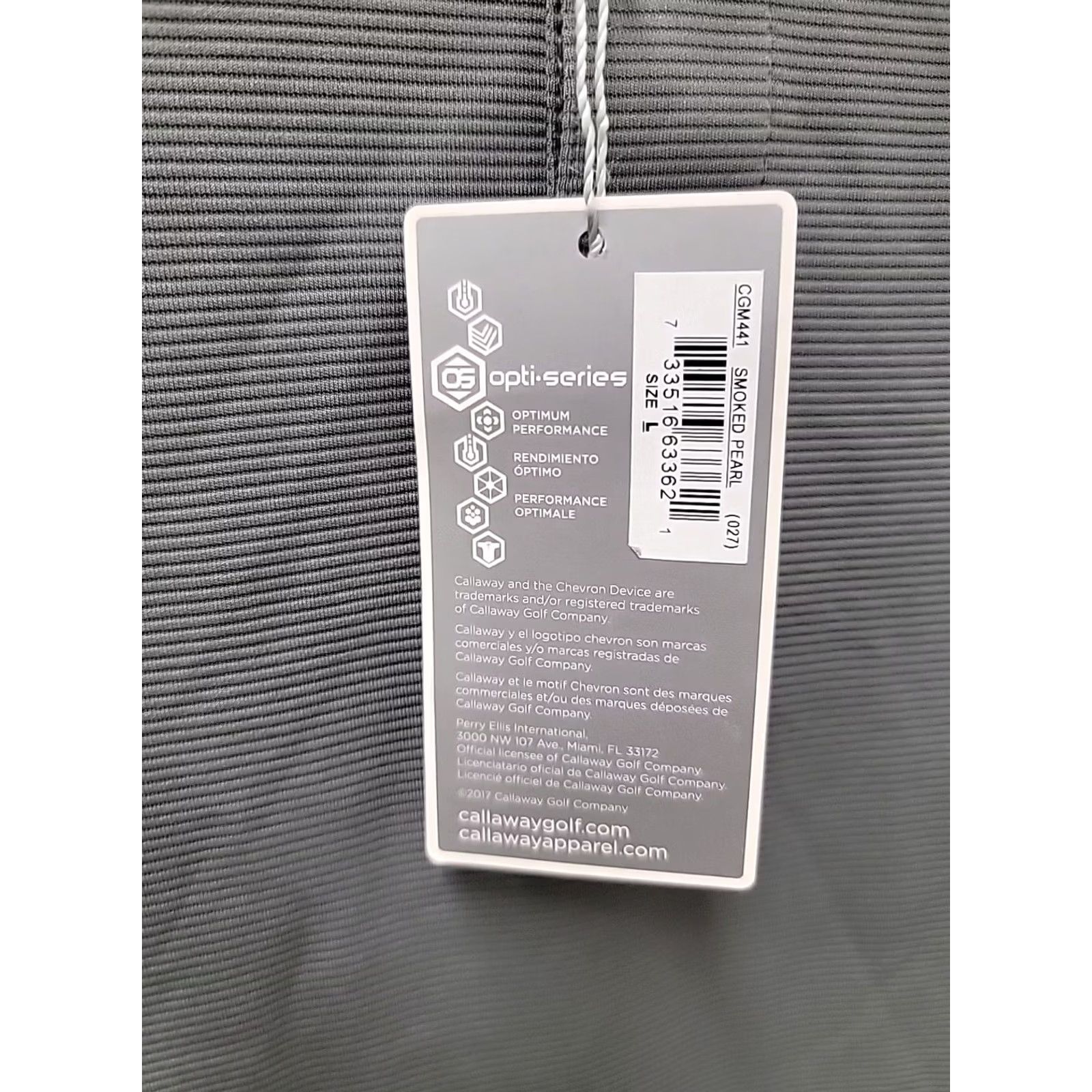 Callaway Callaway Polo Shirt Gray Short Sleeve Mens L NWT Opti Dri Golf Polo Shirt Size US L / EU 52-54 / 3 - 4 Thumbnail