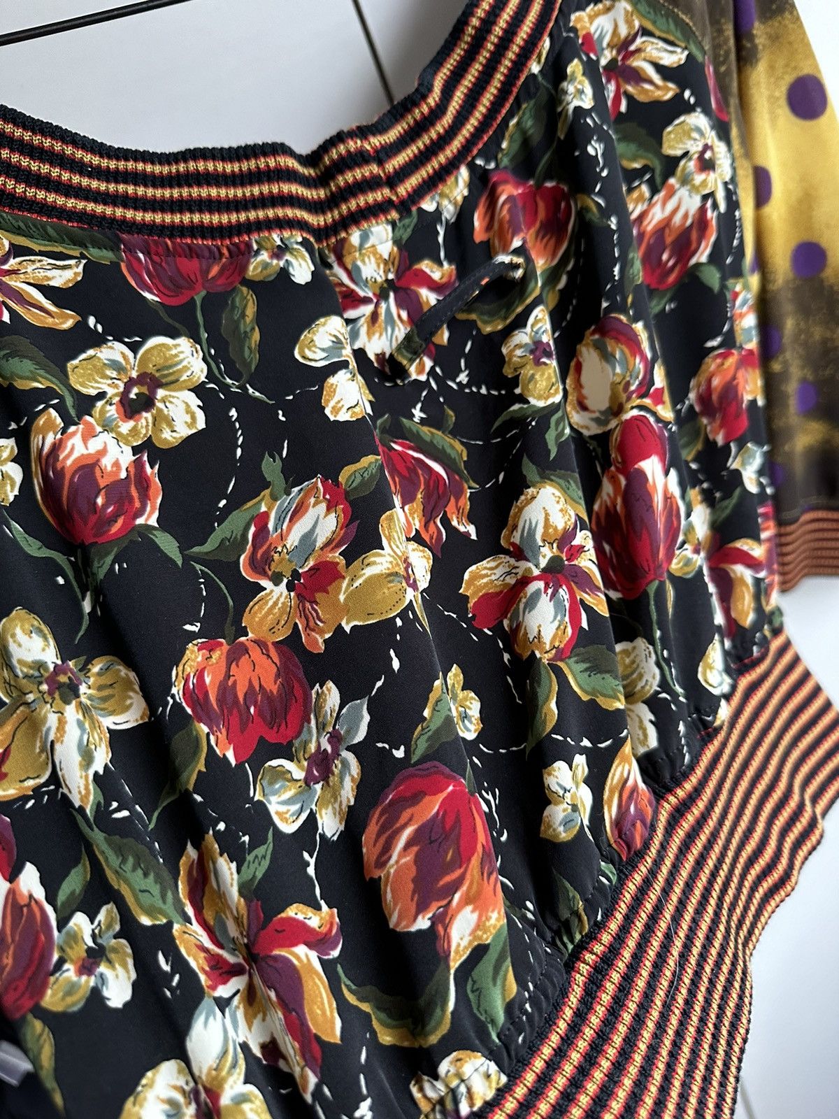 Jean Paul Gaultier bolero shrug floral vintage blouse Japan