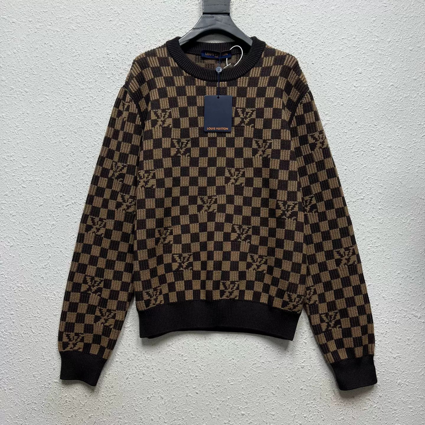 Louis Vuitton Louis Vuitton Damier Monogram Knit Sweater Size L Size US L / EU 52-54 / 3 - 1 Thumbnail