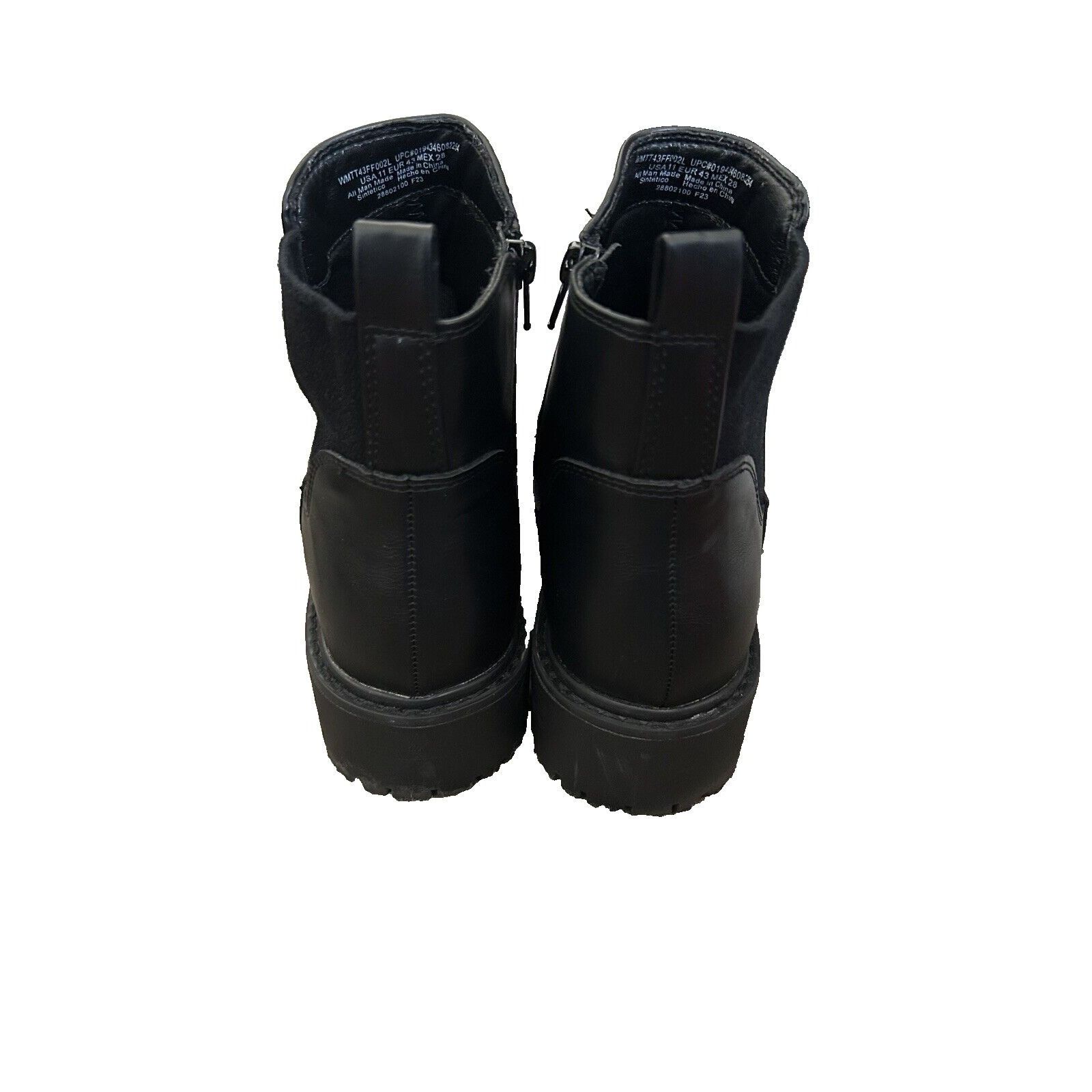 Other Time and Tru Womens Ankle Boots / Shoes Sz 11 Black Faux Lea Size US 11 / IT 41 - 5 Thumbnail