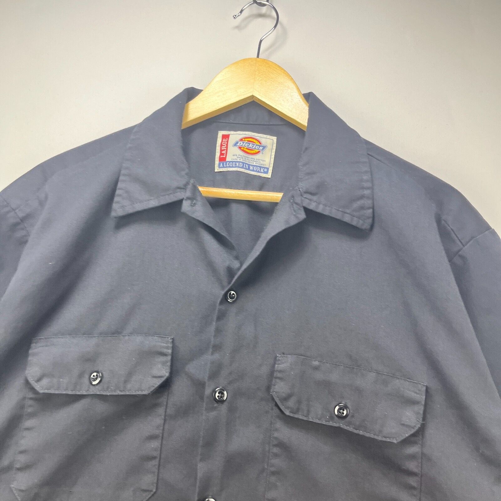 Dickies × Vintage Vintage Dickies Button Up Shirt Black Large Work Size US L / EU 52-54 / 3 - 3 Thumbnail