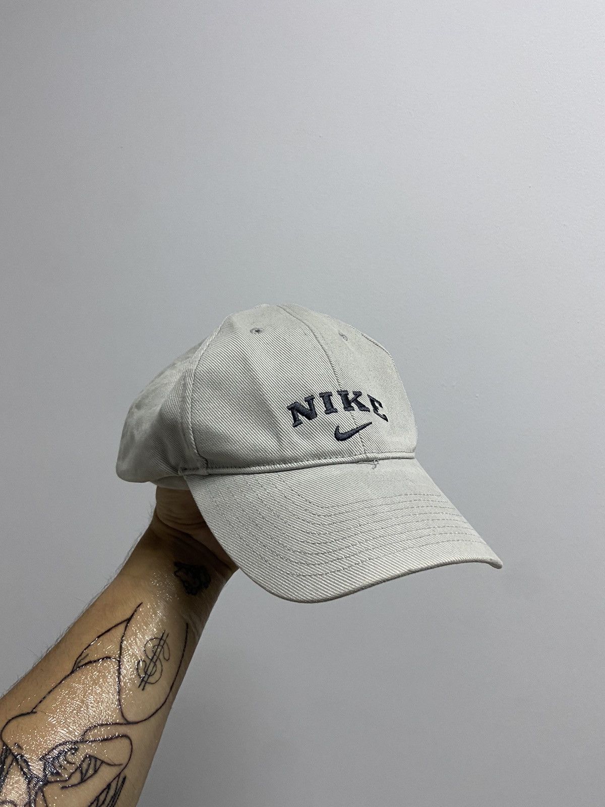 Nike × Vintage Nike Cap Vintage Small Logo Skate Y2K Style Drill Size ONE SIZE - 1 Thumbnail