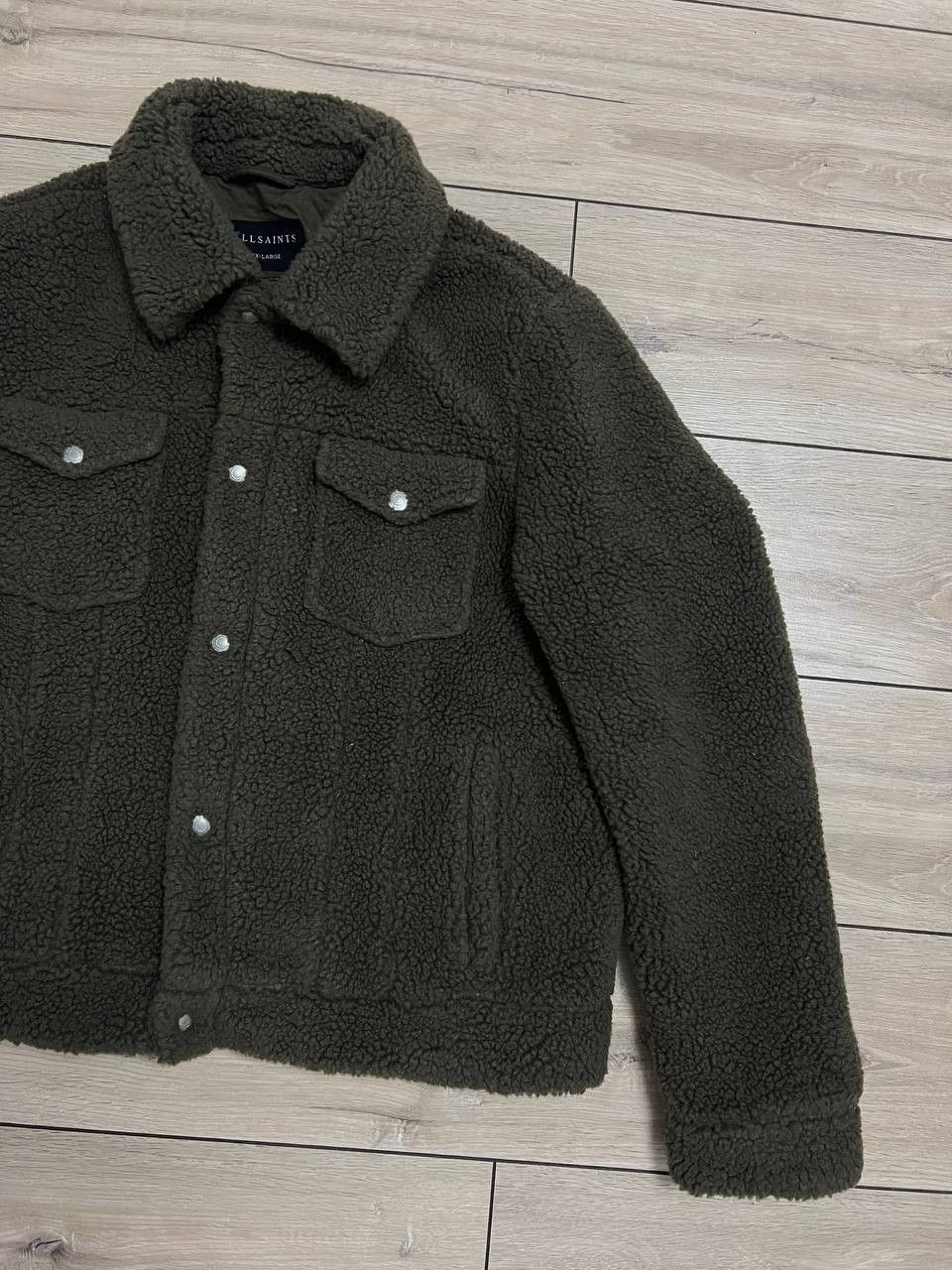 Allsaints Allsaints Bevin Sherpa Trucker Jacket Khaki Shirt 2XL Teddy Size US XXL / EU 58 / 5 - 7 Thumbnail
