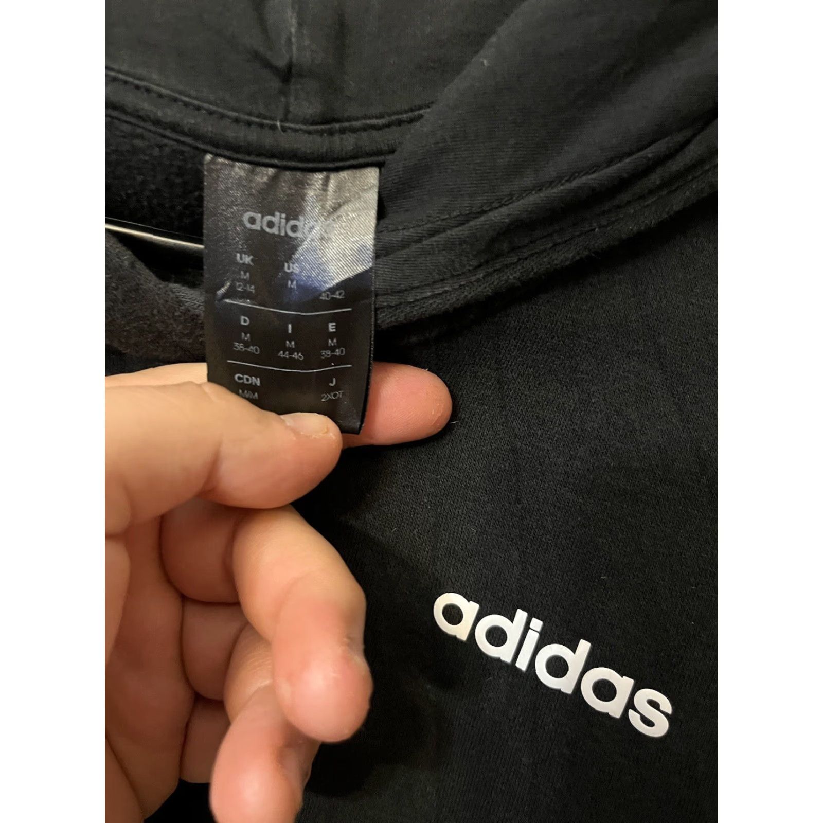 Adidas Adidas Hoodie Pullover Black Women's M 12-14 Shirt? Size M / US 6-8 / IT 42-44 - 2 Thumbnail
