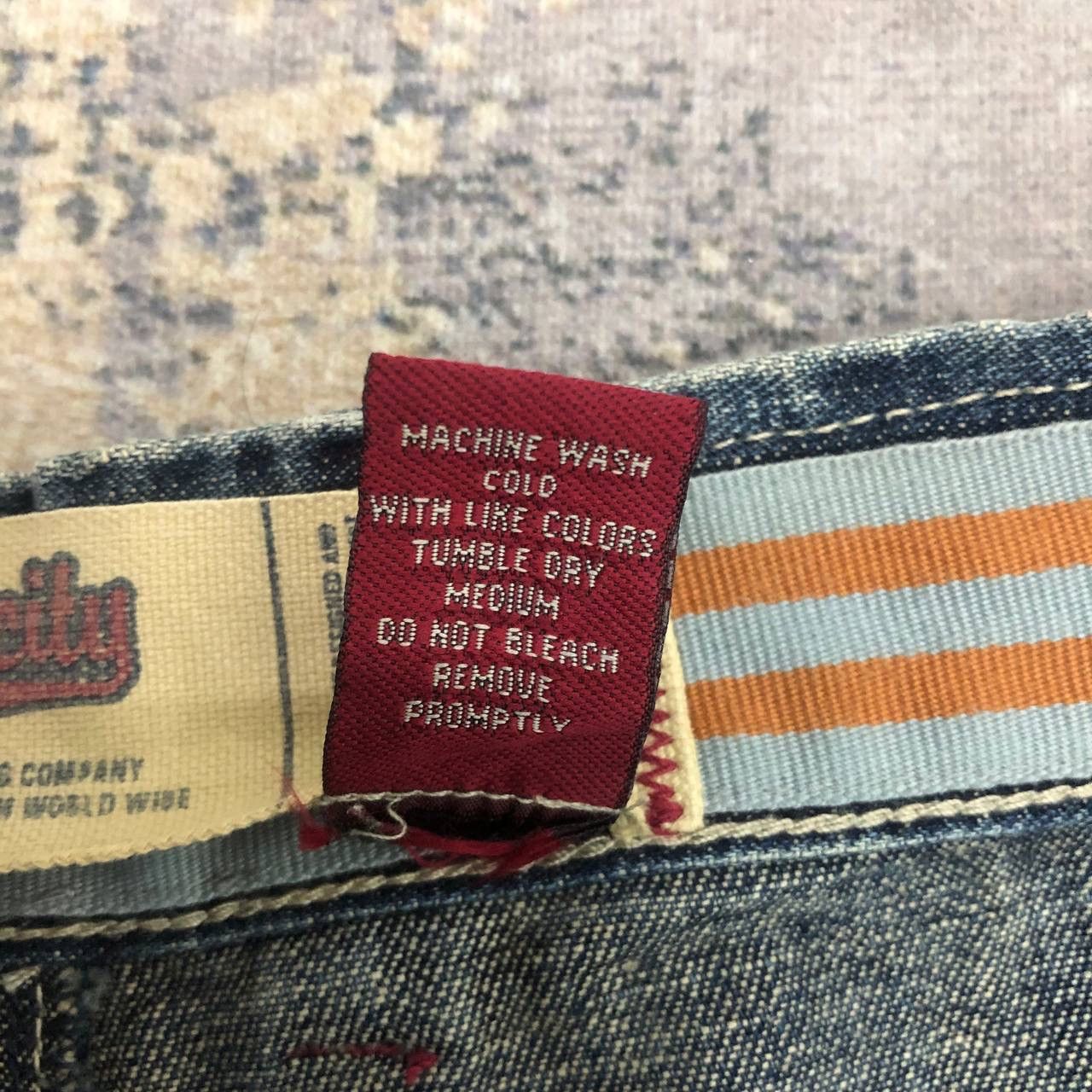 Other P865. VARCITY BAGY JEANS Size US 39 - 12 Thumbnail