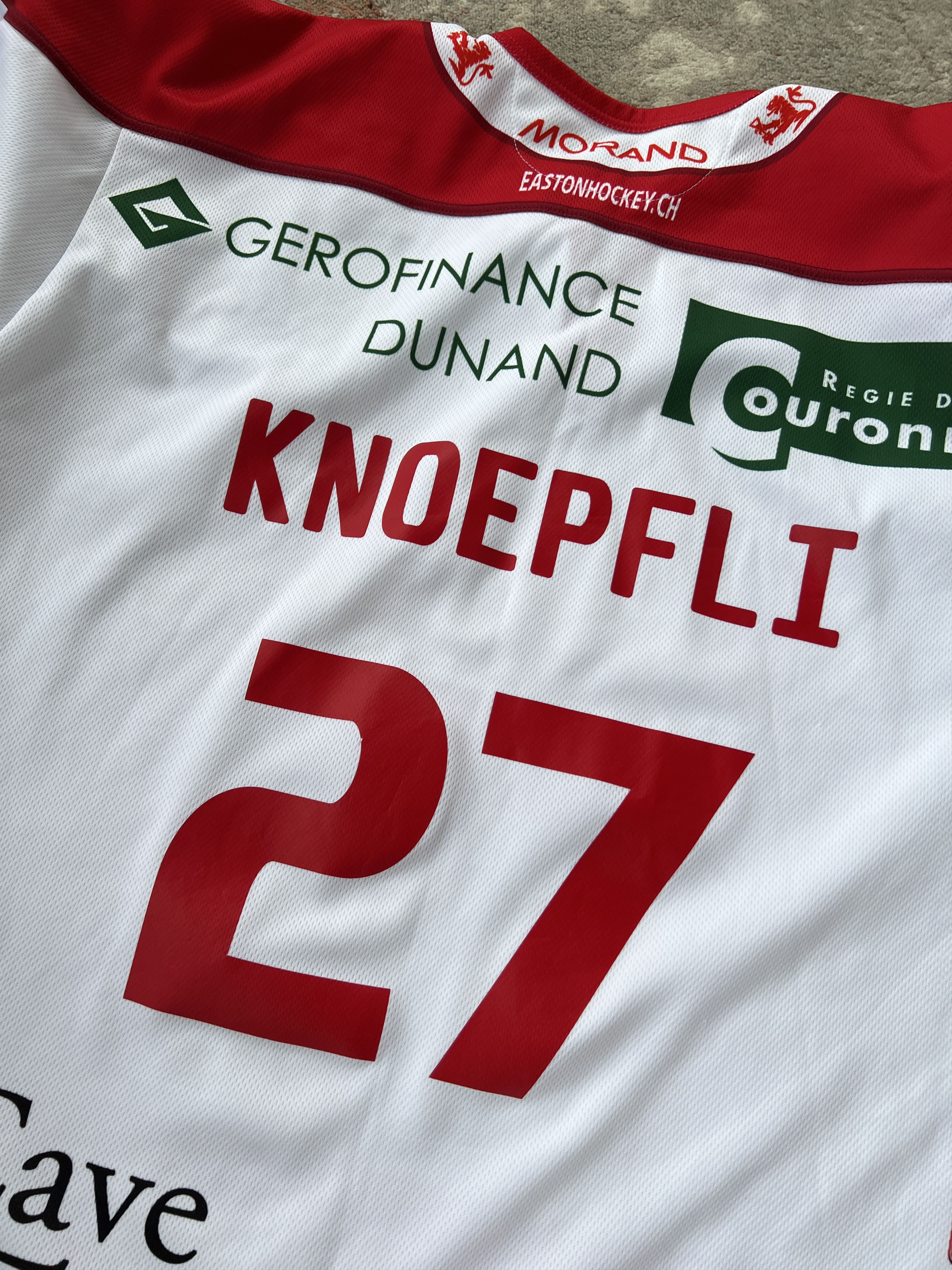 Other SW4U IITA Red Ice Knoepfli 27 Hockey Jersey Size US XL / EU 56 / 4 - 9 Thumbnail