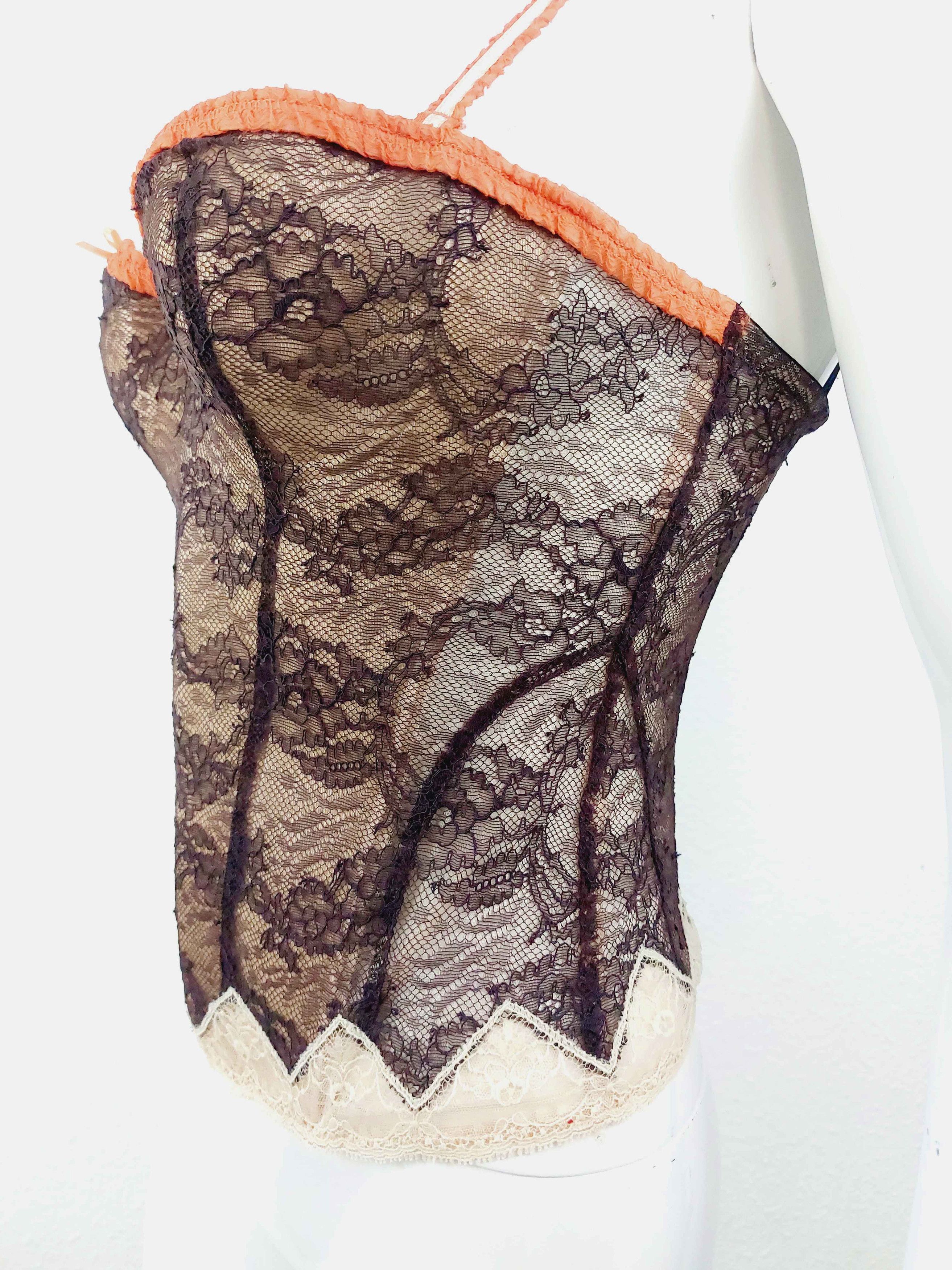 Christian Lacroix Christian Lacroix Baroque Goth Gothic Lace Corset Bustier Size M / US 6-8 / IT 42-44 - 8 Thumbnail