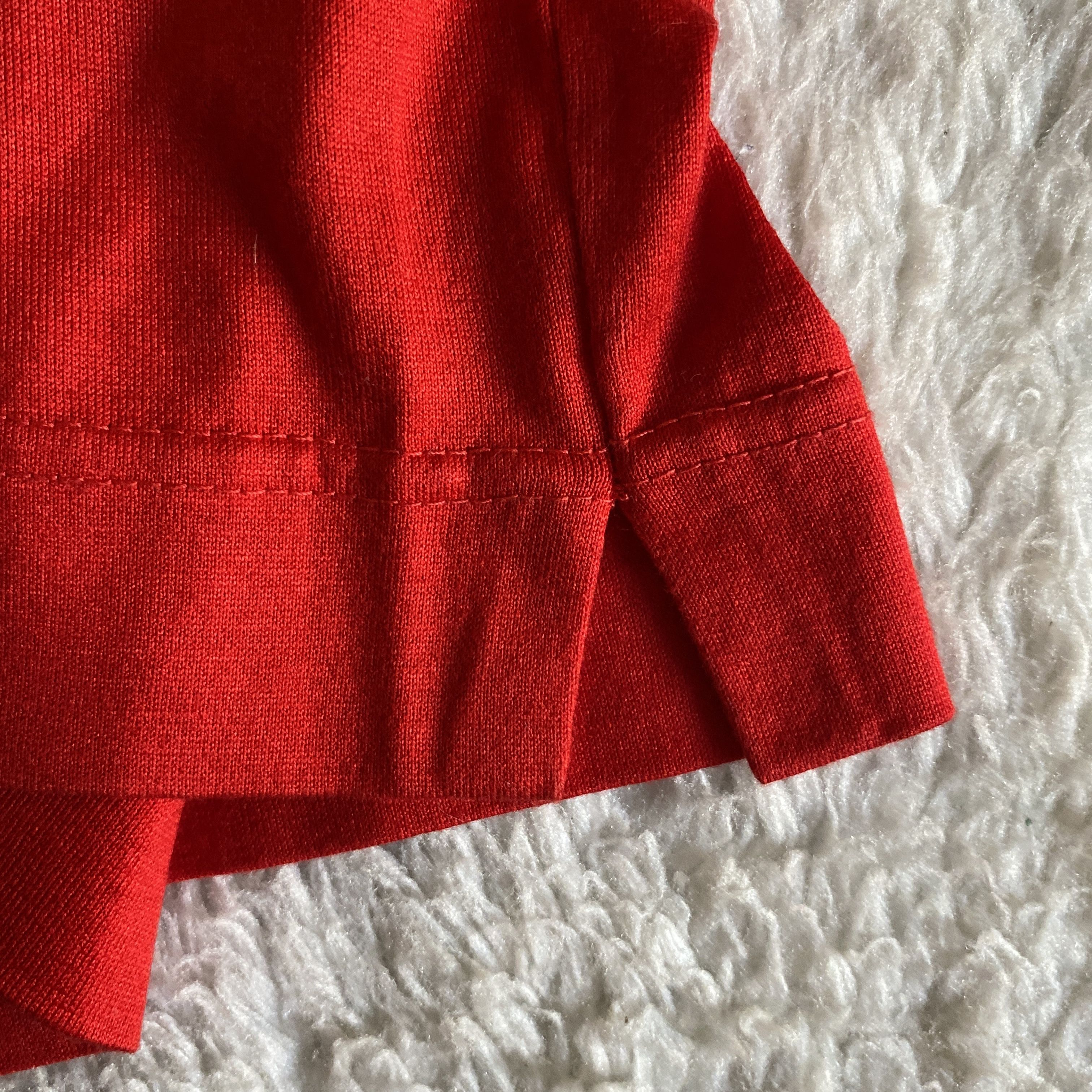 Gucci Vintage Gucci Red Cap Sleeve Henley T-Shirt Size M / US 6-8 / IT 42-44 - 17 Thumbnail