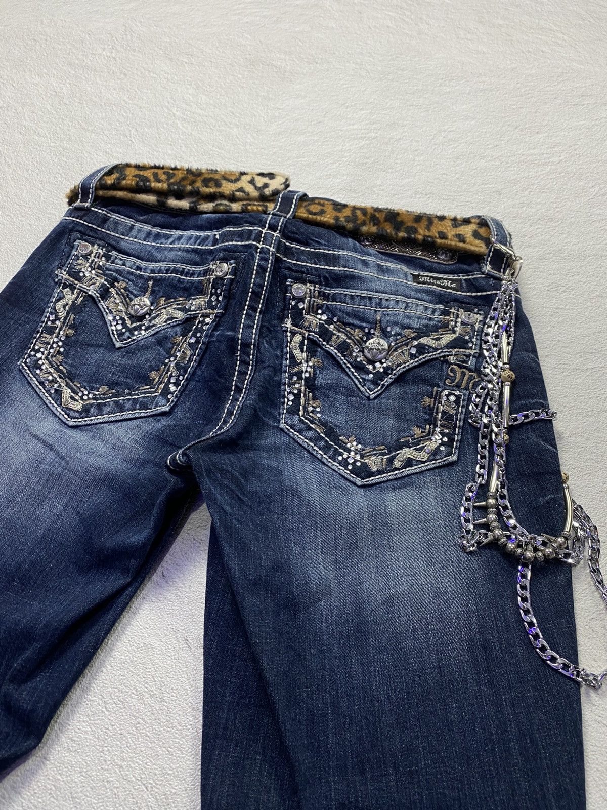 Hysteric Glamour × If Six Was Nine × Japanese Brand Miss me washed studed flare jean Size US 29 - 4 Thumbnail