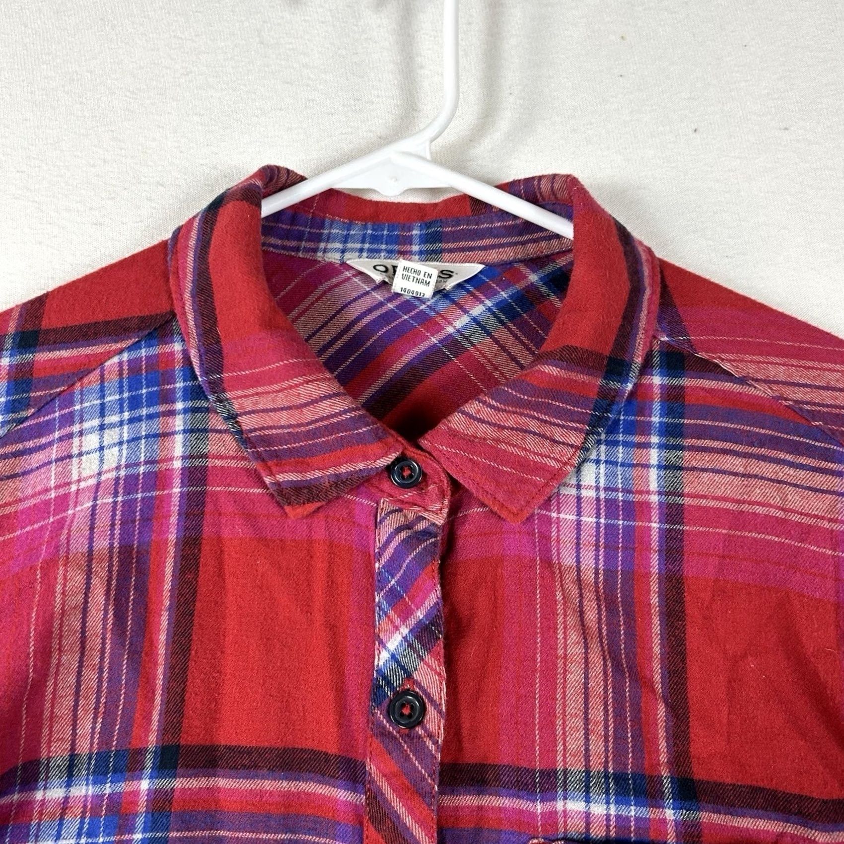Orvis Orvis Long Sleeve Button-Up Shirt Womens Large Red Plaid Casual Top Tee Size L / US 10 / IT 46 - 2 Thumbnail