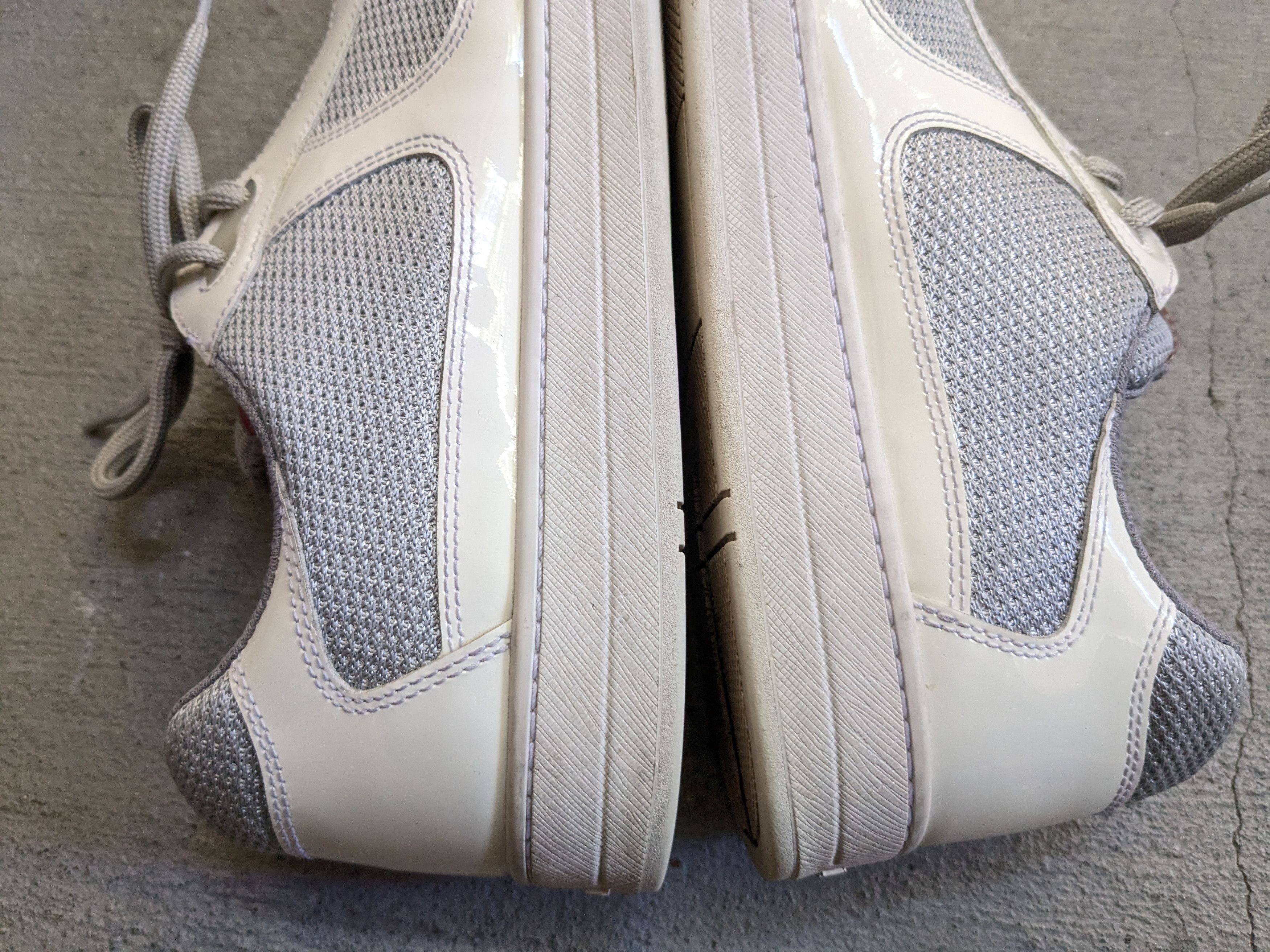 Prada Prada America's Cup White Patent Leather 8 Low Silver Red Size US 8 / EU 41 - 14 Thumbnail