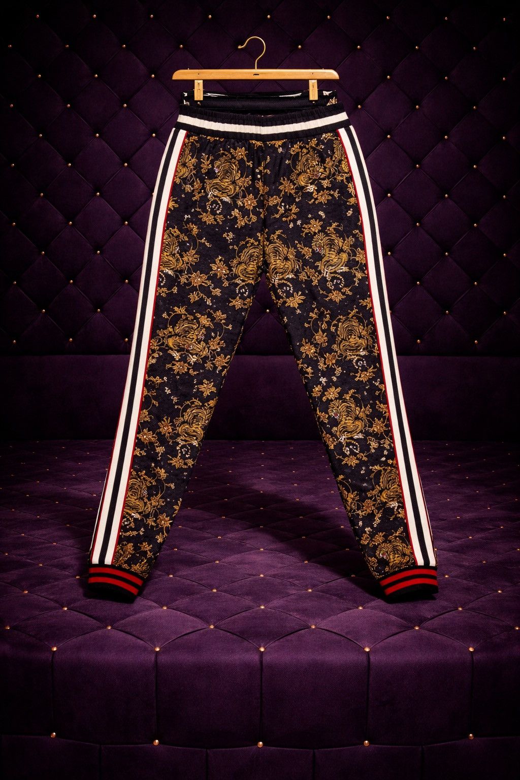 Other FLORAL BAROQUE PRINT SIDE STRIPE TRACK PANTS Size US 32 / EU 48 - 1 Preview