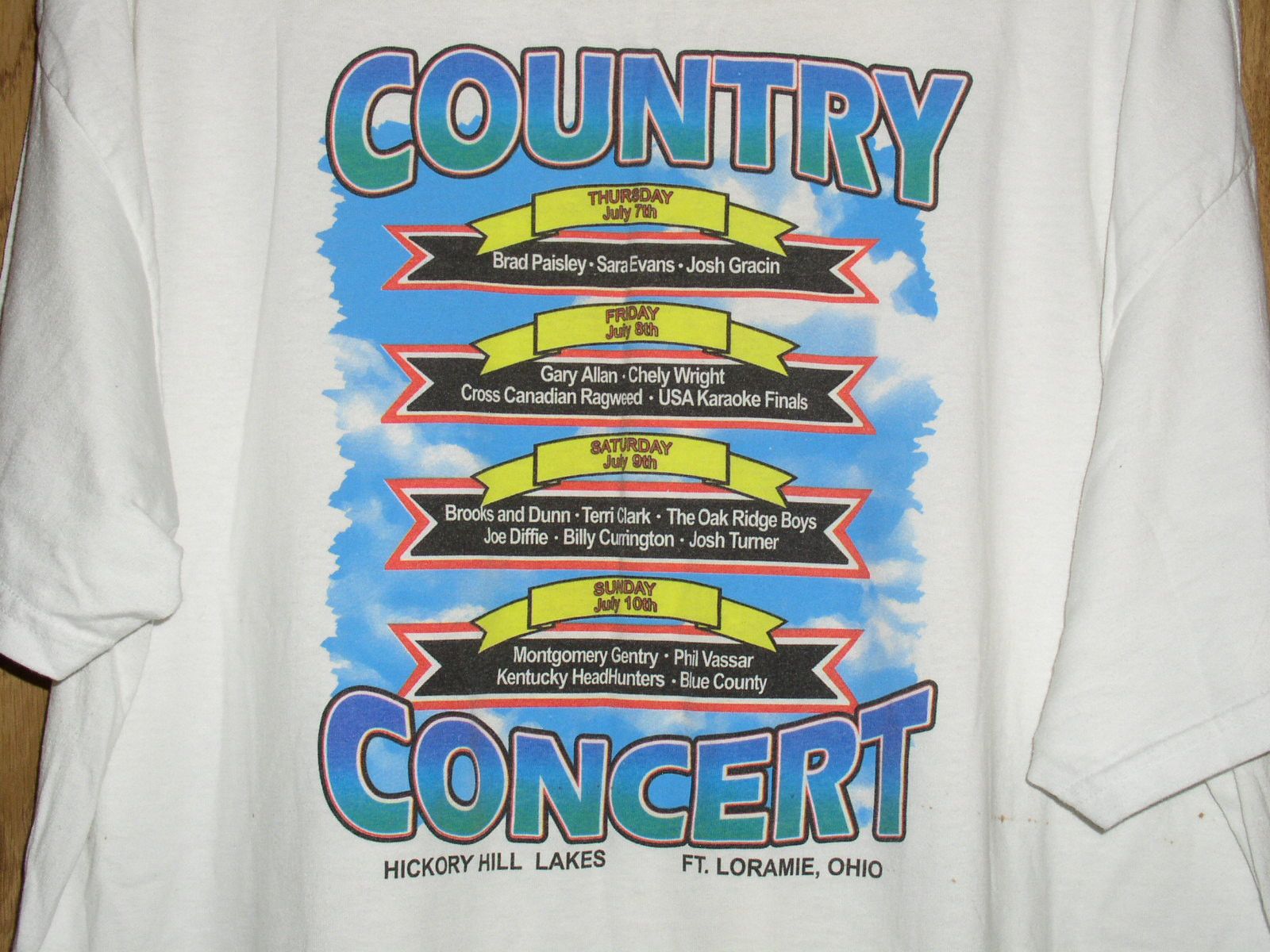 Vintage Brad Paisley Concert Shirt 2005 Country Concert Fort Loramie Size US XXL / EU 58 / 5 - 4 Thumbnail