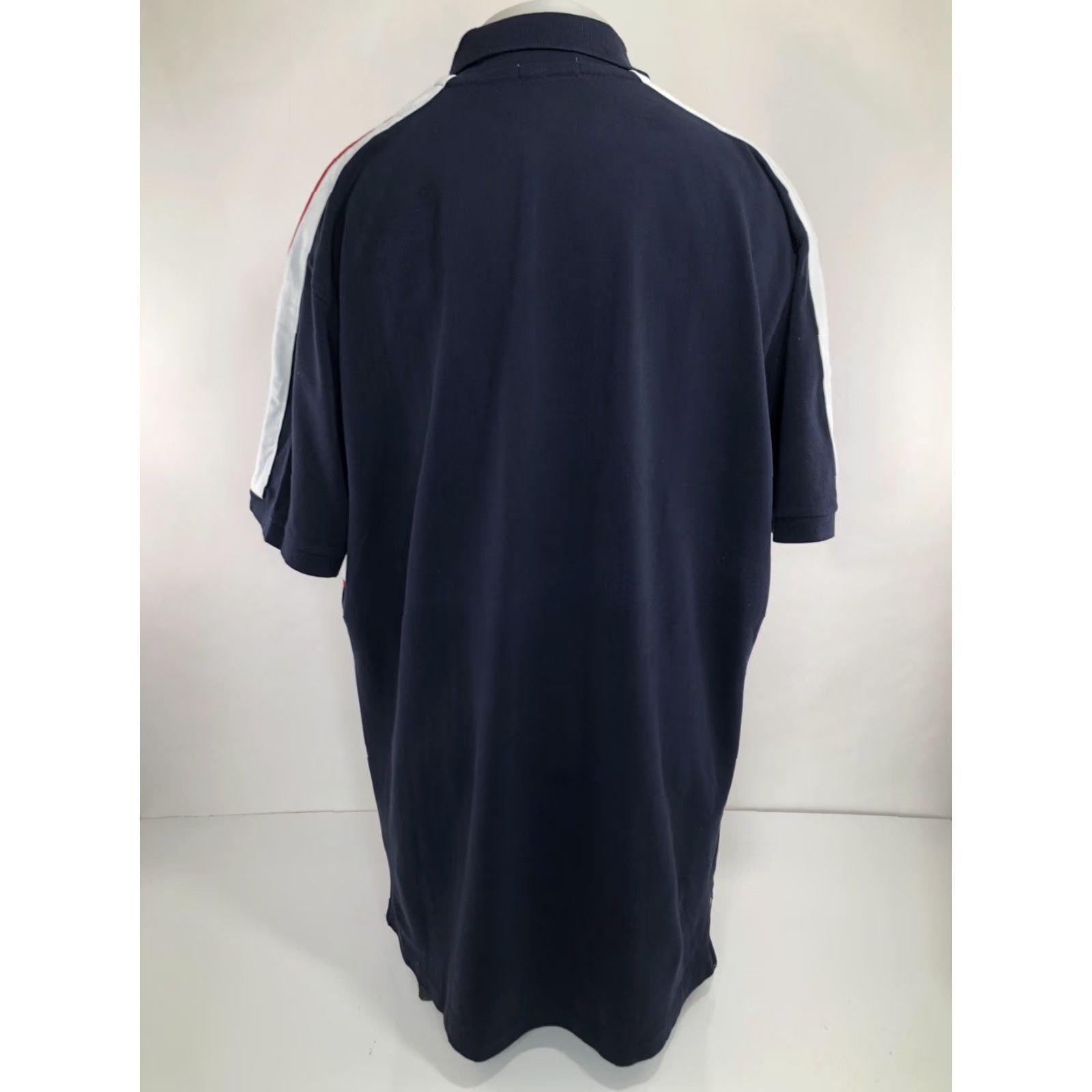 Ralph Lauren VINTAGE Ralph Lauren Polo Shirt Big Pony XL Tall Embroidered Flag Blue Mens XLT Shirt Size US XL / EU 56 / 4 - 3 Thumbnail