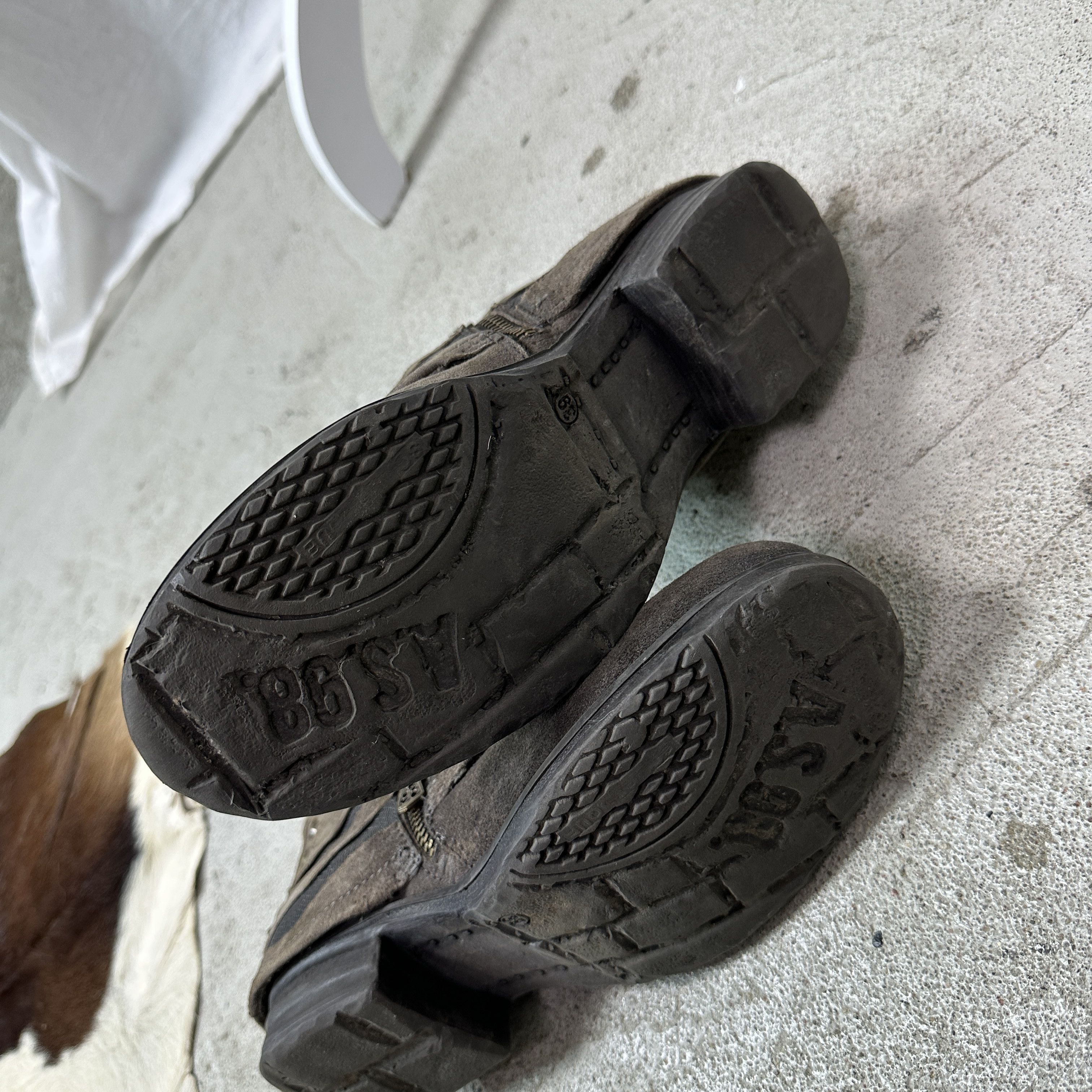 A.S.98 Vintage Leather Airstep AS 98 Steampunk Boots Y2K Size US 8 / IT 38 - 3 Thumbnail
