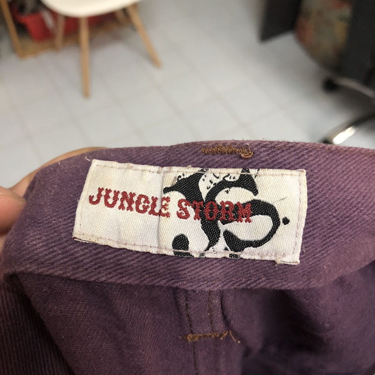 Japanese Brand DL Jungle Strom double waist rapper Purple Cargo Pants #C743 Size US 30 / EU 46 - 17 Thumbnail