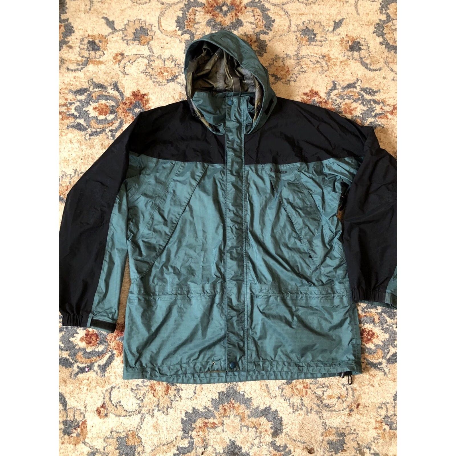 Vintage LL Bean Mountain Guide Jacket Mens Big & Tall L Green Insulated Hooded Water Resistant Zip Pockets Full Zip Winter Jacket Size US L / EU 52-54 / 3 - 7 Thumbnail