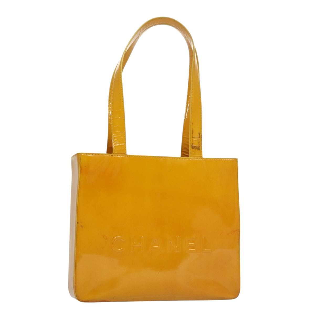 Chanel CHANEL Tote Bag Enamel Yellow CC Size ONE SIZE - 1 Thumbnail