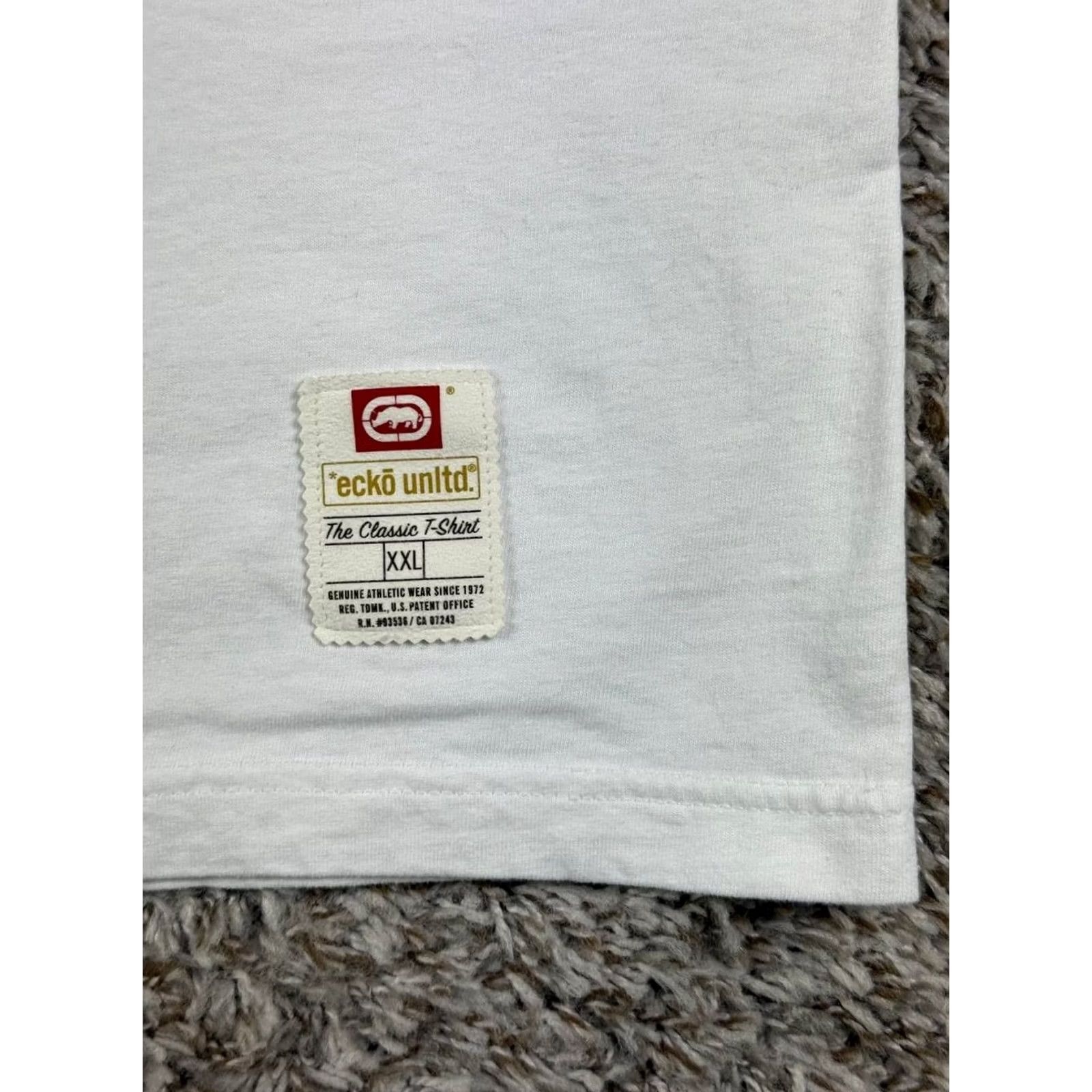 Ecko Unltd. VINTAGE Ecko Unltd. T-Shirt Long Sleeve White 2XL Logo Hip Hop Streetwear Men Shirt Size US XXL / EU 58 / 5 - 5 Thumbnail