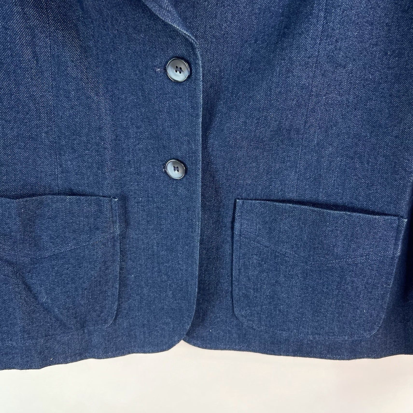 Vintage VINTAGE Fem-Form Denim Blazer Women’s Size 18 Jacket Blazer Size XXL / US 16-18 / IT 52-54 - 4 Thumbnail
