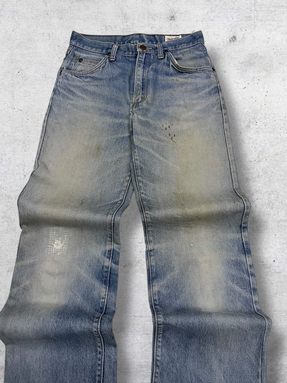 Wrangler VINTAGE WRANGLER DESIGNER OG MUDWASH DISTRESSED RUGGED DENIM Size US 29 - 4 Thumbnail