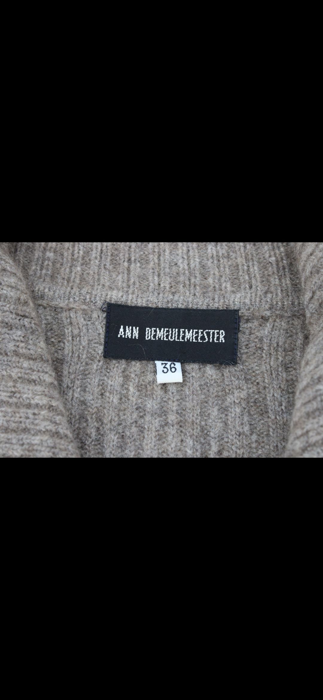 Ann Demeulemeester Ann D Artisanal Oversized Double-breasted Knit Size XS / US 0-2 / IT 36-38 - 9 Thumbnail