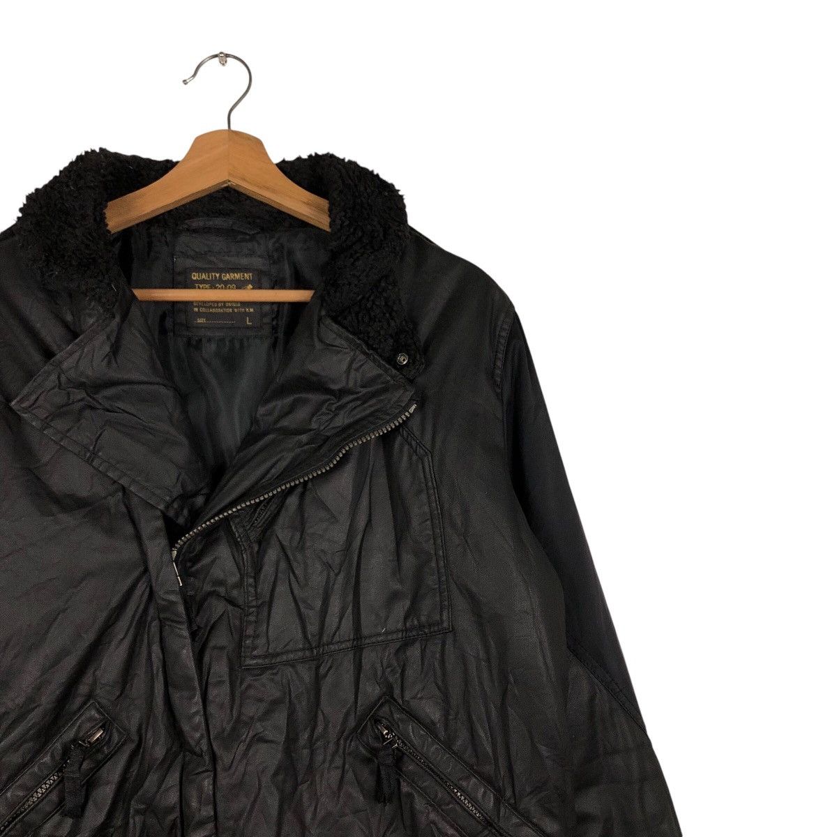 Japanese Brand × Vintage 📌Vintage Biker Jacket Double Collar Uniqlo Japan Size US L / EU 52-54 / 3 - 7 Thumbnail
