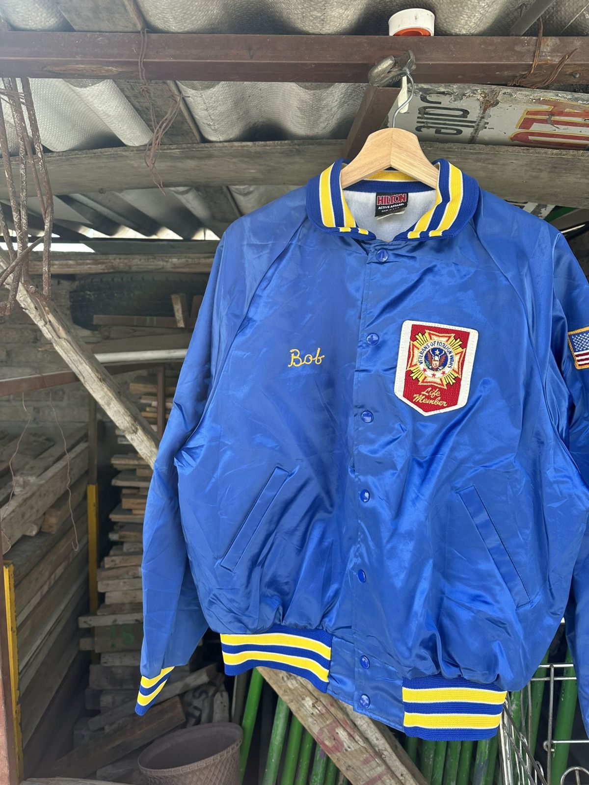 Vintage Vintage Jacket Veterans Of Reign Wars 70s Size US L / EU 52-54 / 3 - 4 Thumbnail