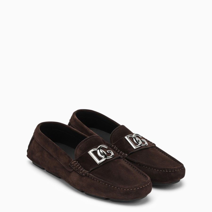 image of Dolce Gabbana O1D2Blof0224 Loafers In Brown, Men's (Size 10)