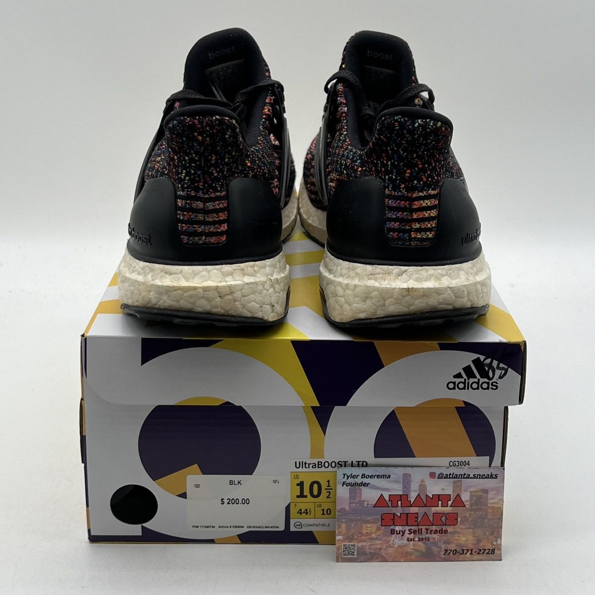 Adidas UltraBoost 3.0 multi color Size US 10.5 / EU 43-44 - 3 Thumbnail