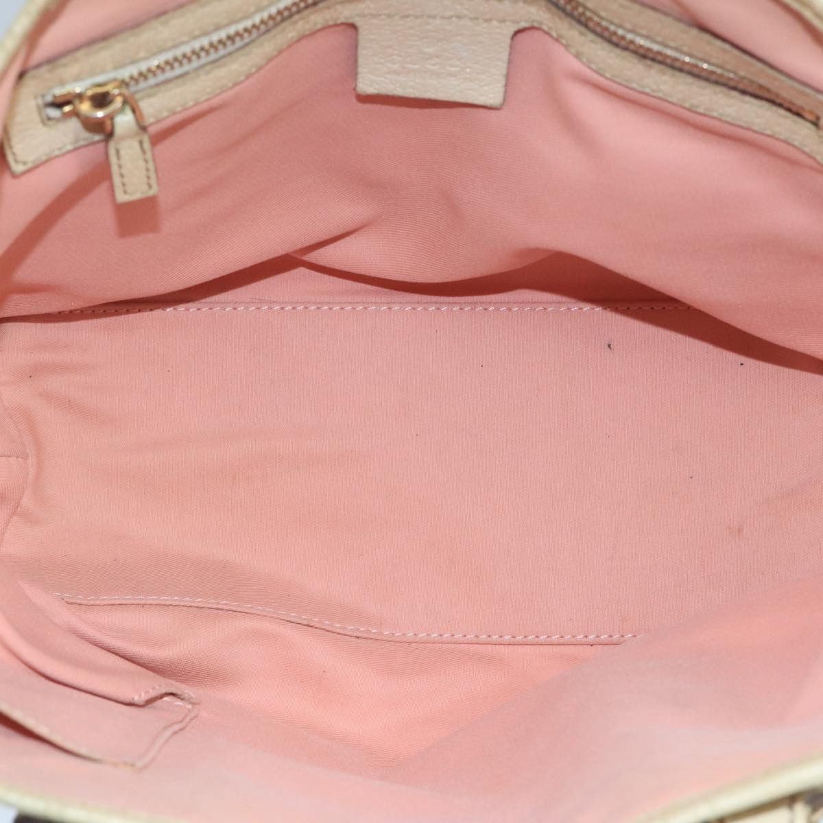 Gucci GUCCI GG Canvas Hand Bag Pink Cream Gold Size ONE SIZE - 16 Thumbnail