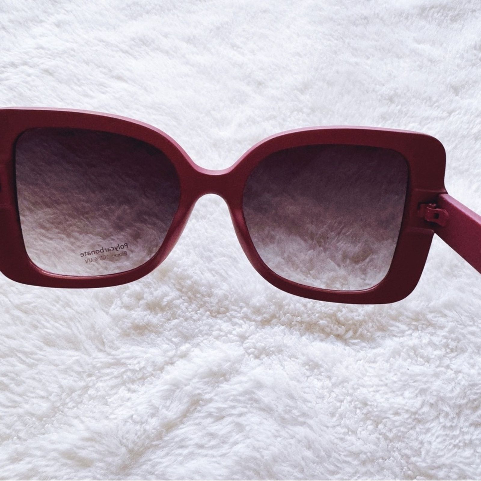 Other Eva Red Square-Framed Sunglasses Size ONE SIZE - 11 Thumbnail