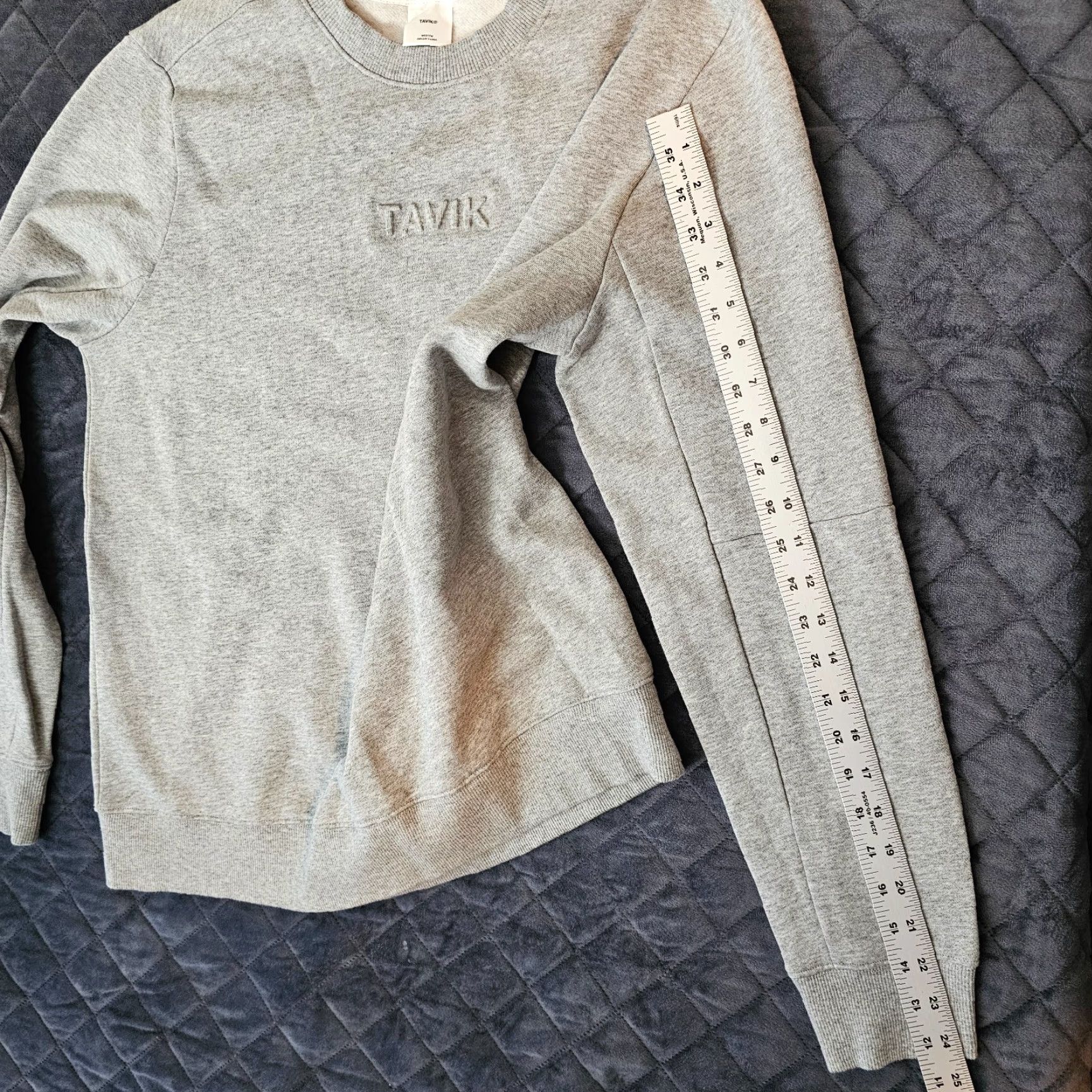 Tavik Tavik Sweater Men M Gray Cotton Blend Crew Neck Casual Mens Size US M / EU 48-50 / 2 - 6 Thumbnail