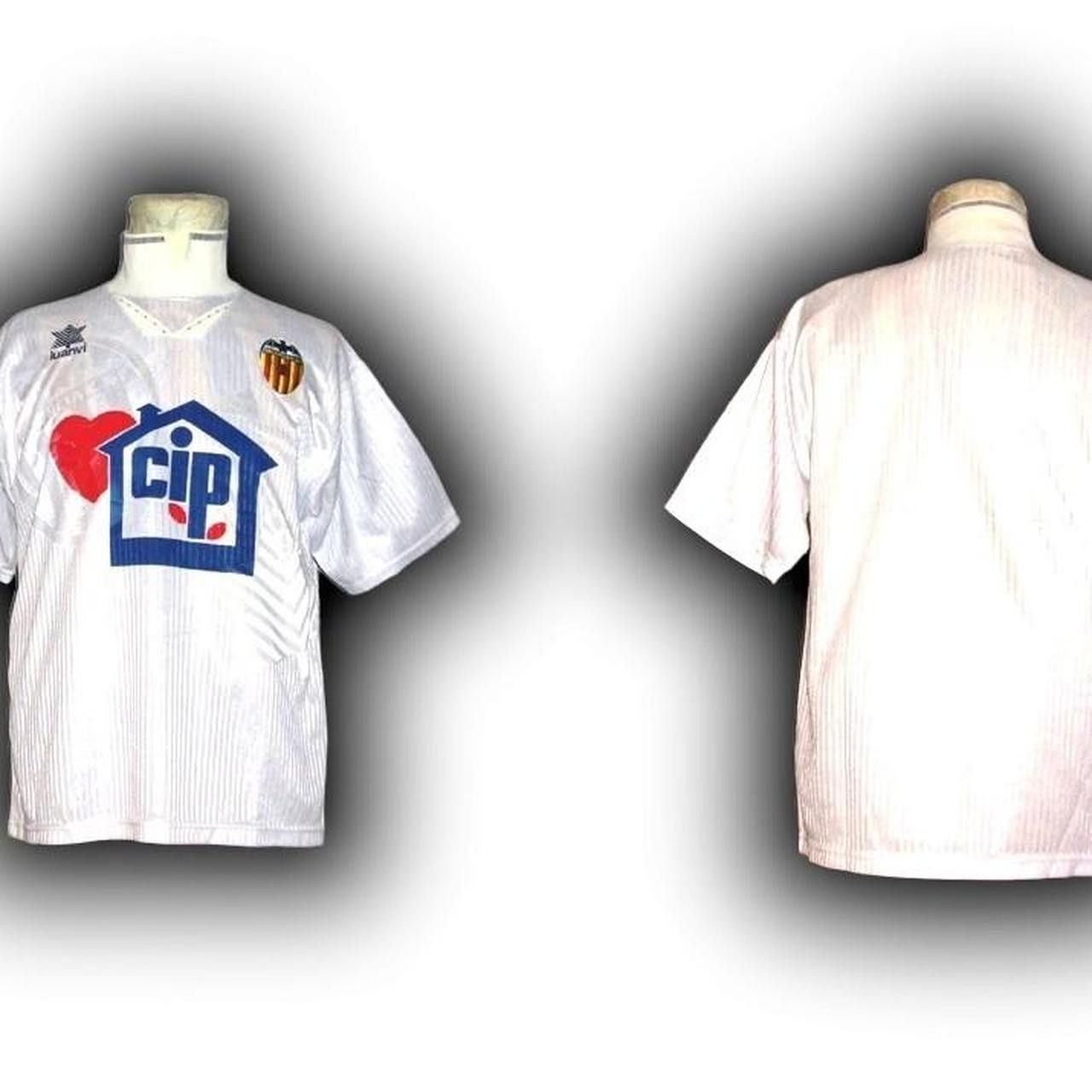 Other Fc Valencia Spain LA 1995 1995 Home Luanvi Shirt Jersey Size US M / EU 48-50 / 2 - 2 Thumbnail