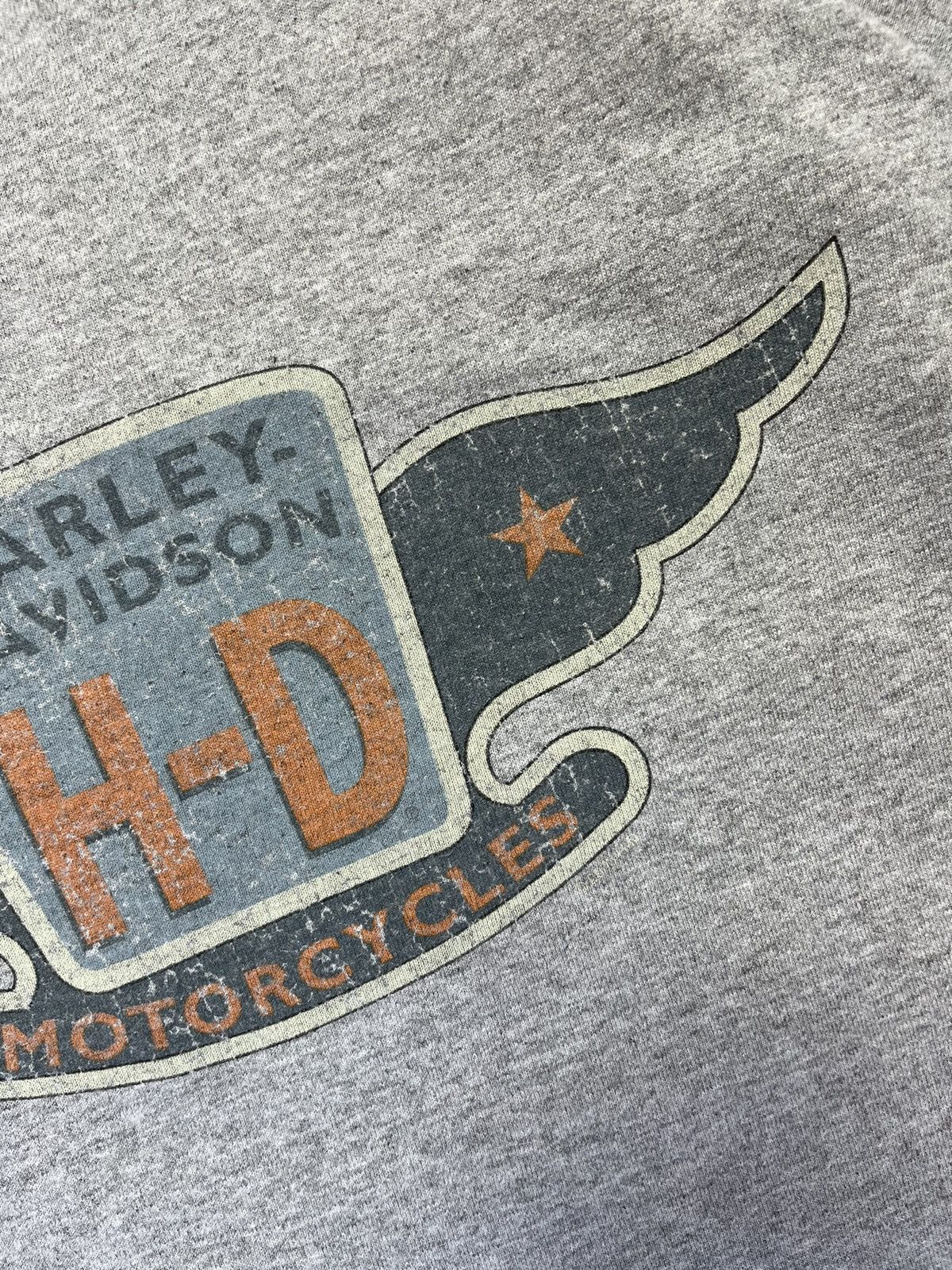 Harley Davidson × Vintage Vintage 90s Harley Davidson graphic heather grey tee Size US XXL / EU 58 / 5 - 6 Thumbnail