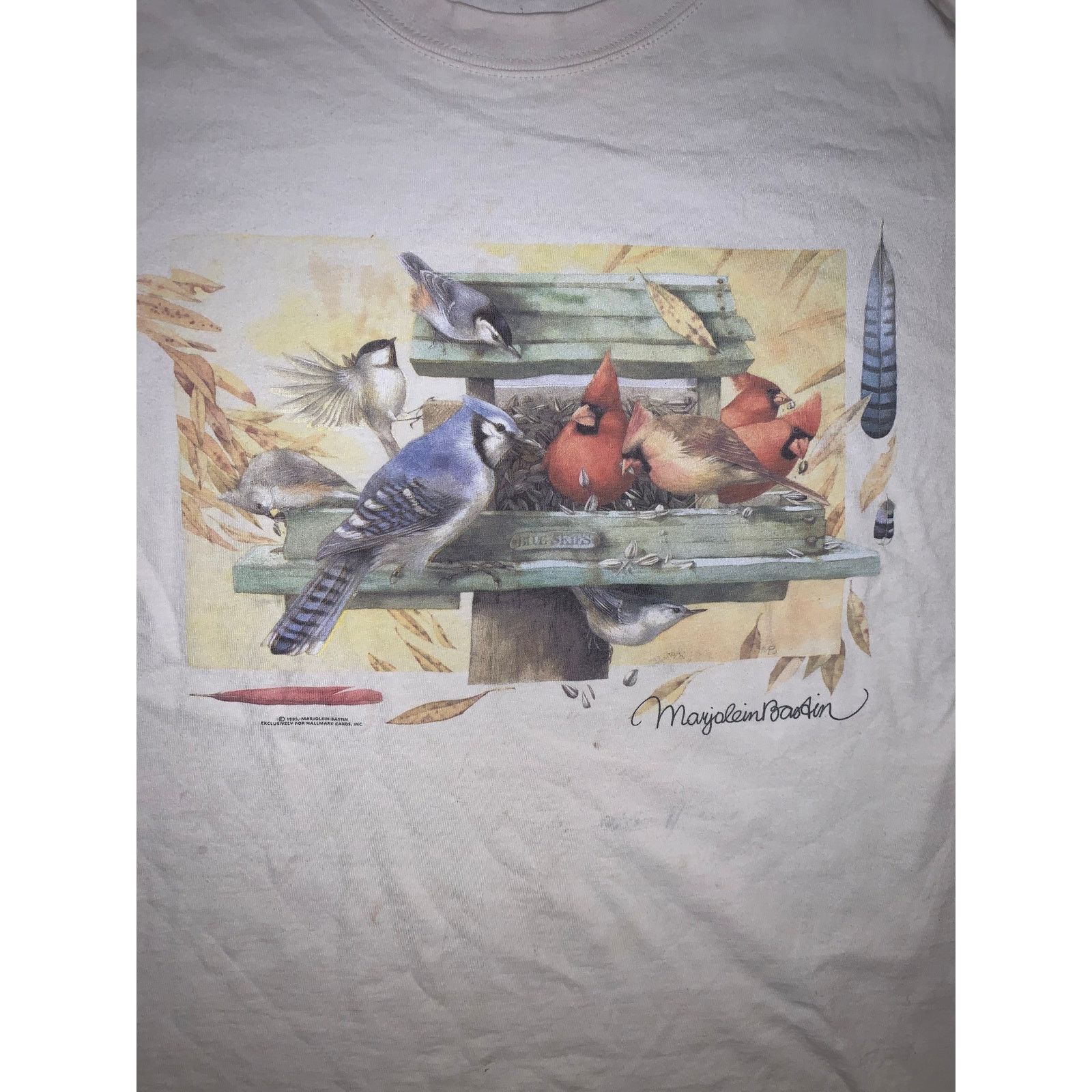 Other × Vintage Vtg Hallmark Birds T Shirt Marjolein Bastin USA Nature Tee L Size US M / EU 48-50 / 2 - 1 Thumbnail