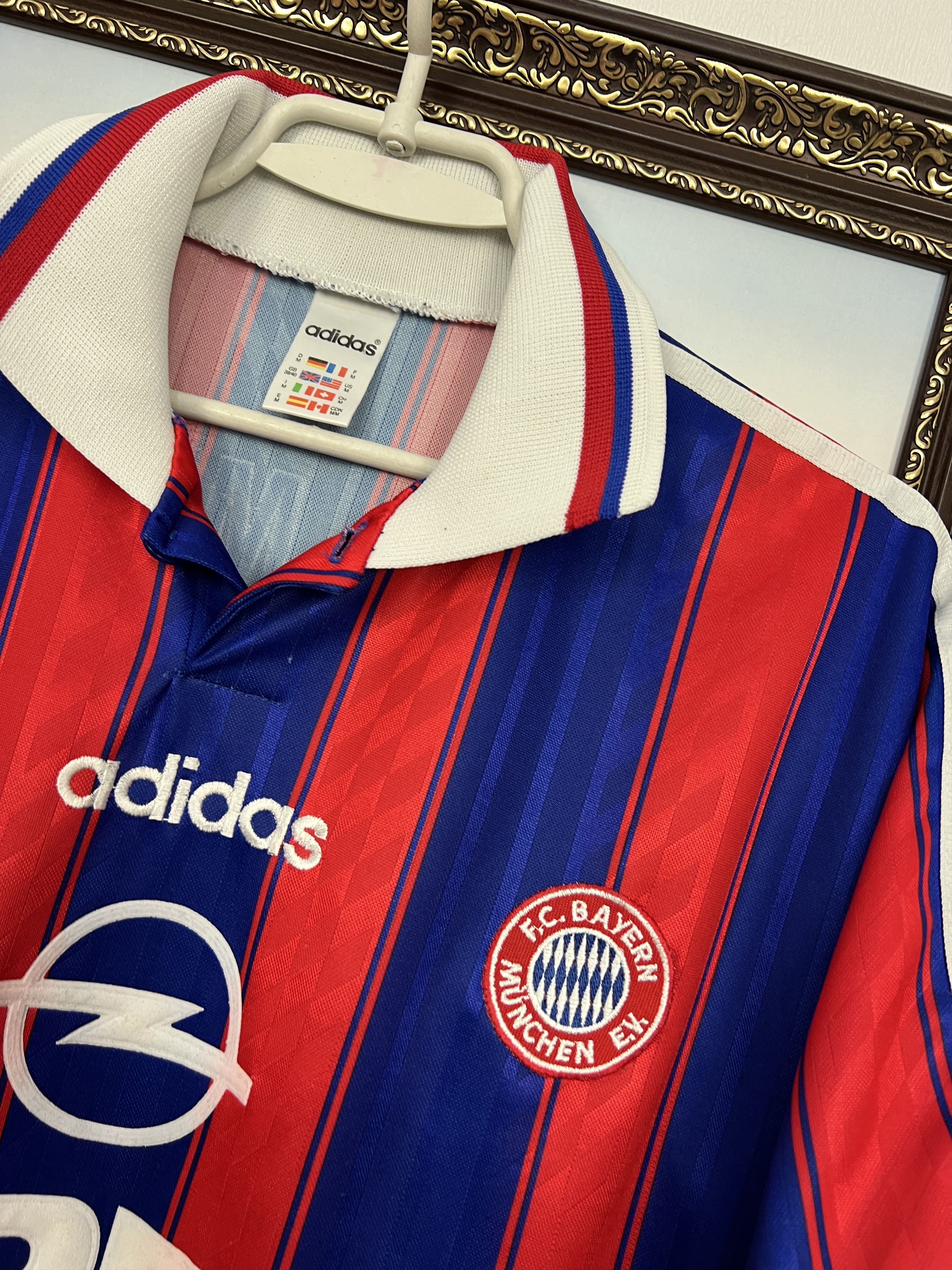 Adidas Bayern Munich Home football shirt 1995 #18 Klinsmann Adidas Size US M / EU 48-50 / 2 - 4 Thumbnail