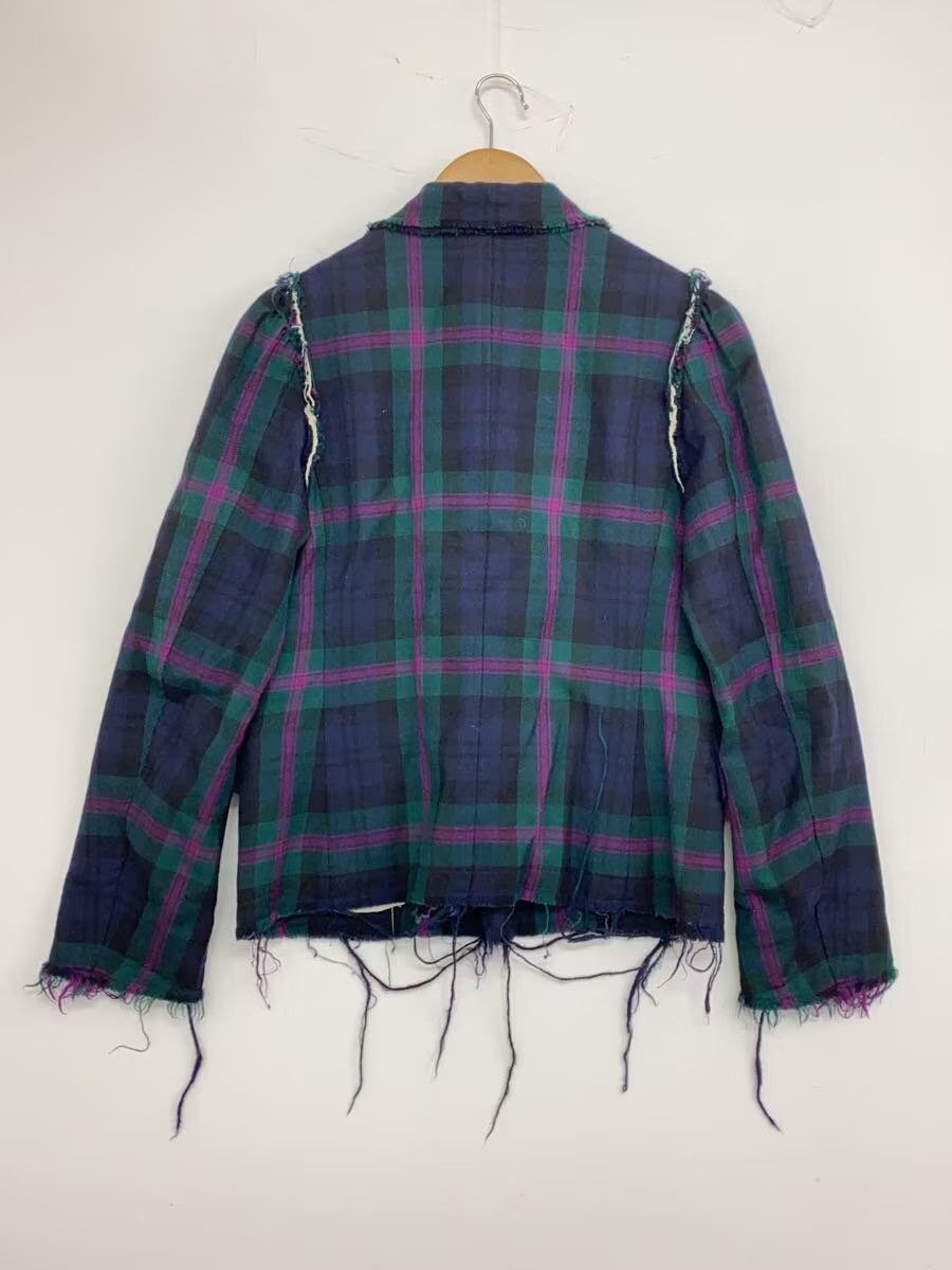 Comme des Garcons Frayed Seam Plaid Wool Tailored Jacket Size M / US 6-8 / IT 42-44 - 2 Thumbnail