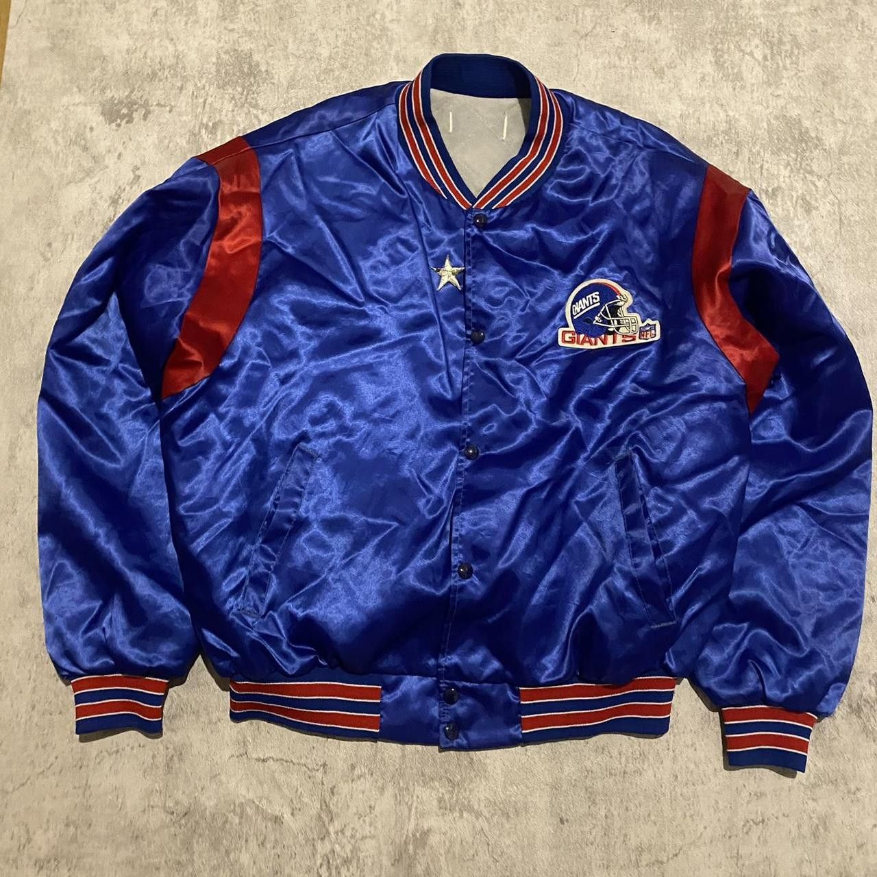 NFL 80s New York Giants satin bomber jacket #NFL Size US L / EU 52-54 / 3 - 1 Thumbnail
