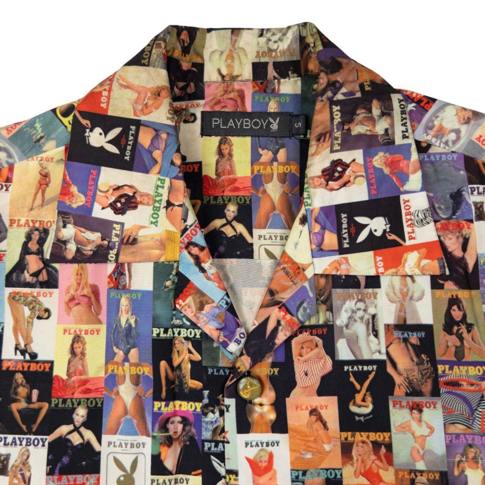 Playboy Vintage Playboy Magazine Cover Short Sleeve Button Up Size M Size US S / EU 44-46 / 1 - 4 Thumbnail