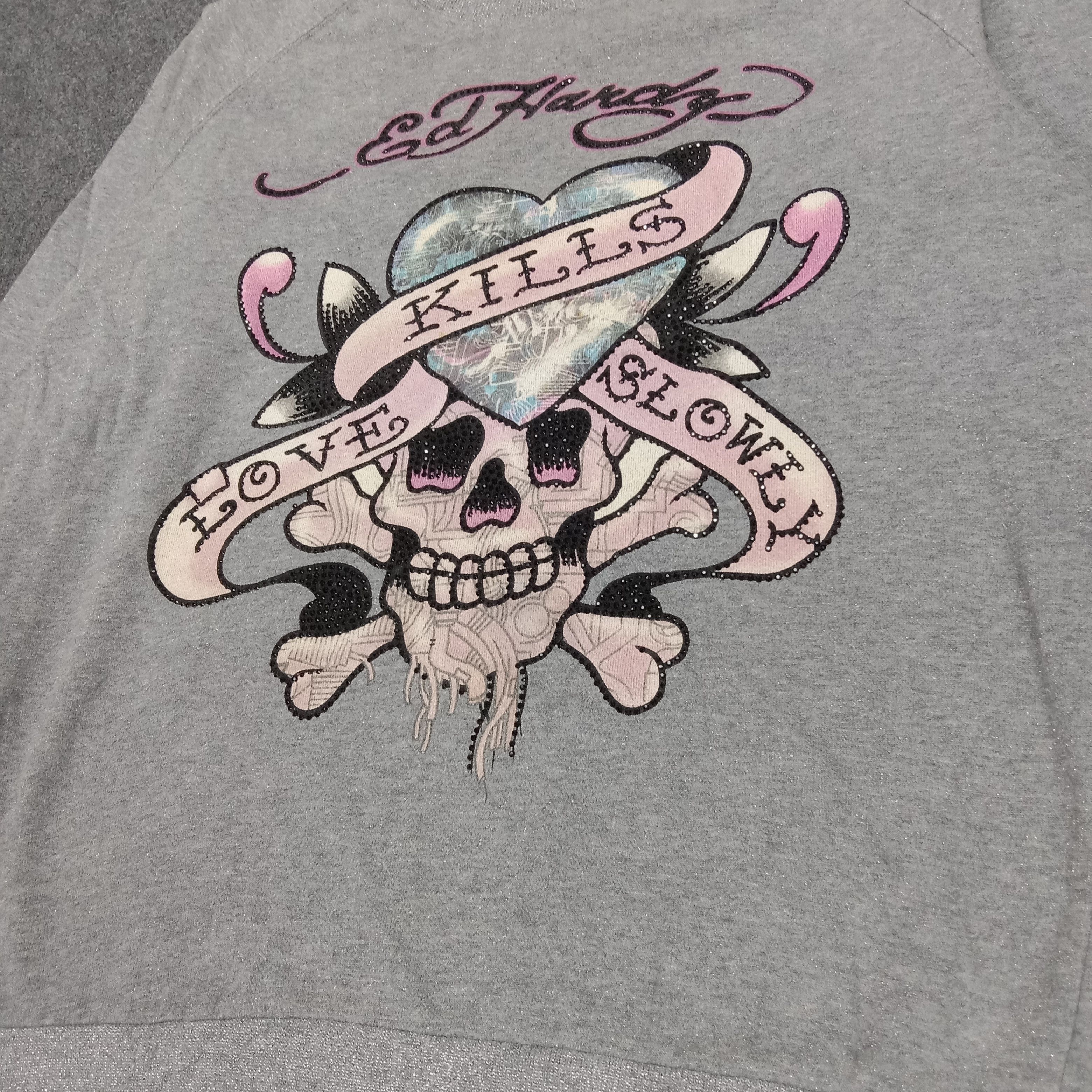Christian Audigier Ed Hardy By Christian Audigier Love Kills Slowly Sweatshirt Size US M / EU 48-50 / 2 - 2 Thumbnail