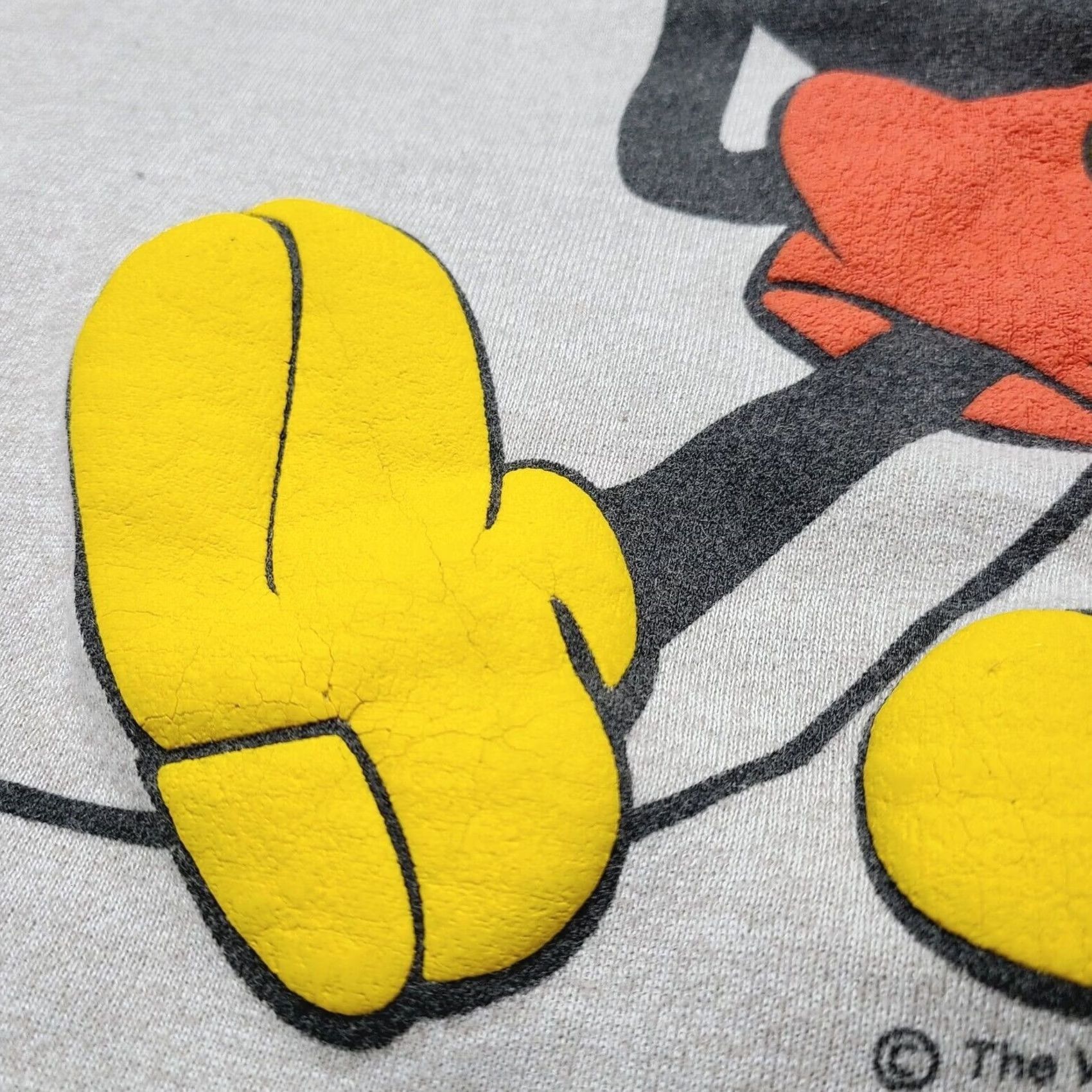 Disney VINTAGE Disney Mickey Mouse Puff Print Graphic Sweatshirt Women’s XL 90s Sherry Gray Crew Neck Sweatshirt Womens Size XL / US 12-14 / IT 48-50 - 3 Thumbnail