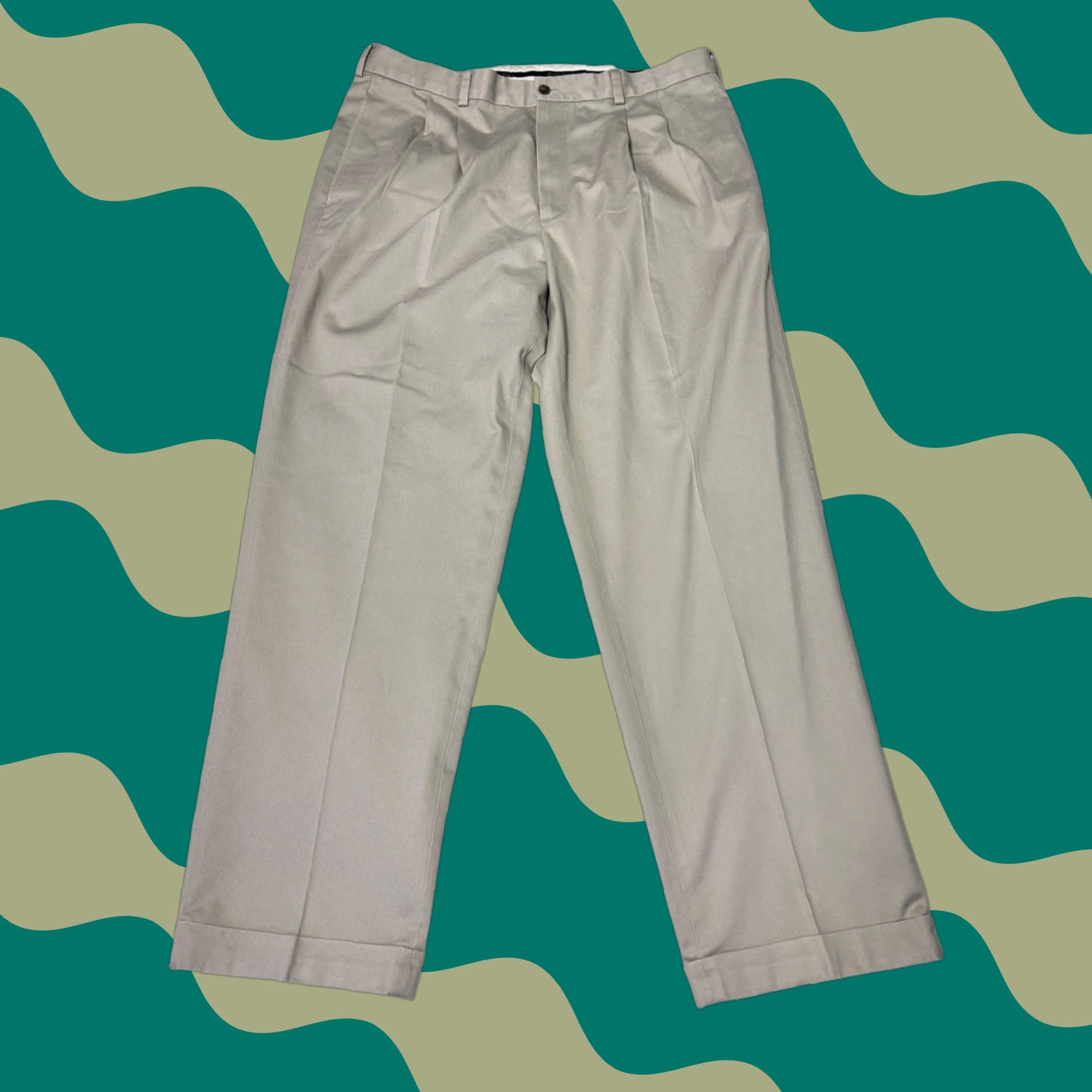 Brooks Brothers Brooks Brothers Advantage Chino Elliot Elliott? No, use original: "Brooks Brothers Advantage Chino Elliot Men's Pants Khaki W38 L32 Pleated Cotton" Size US 38 / EU 54 - 1 Thumbnail
