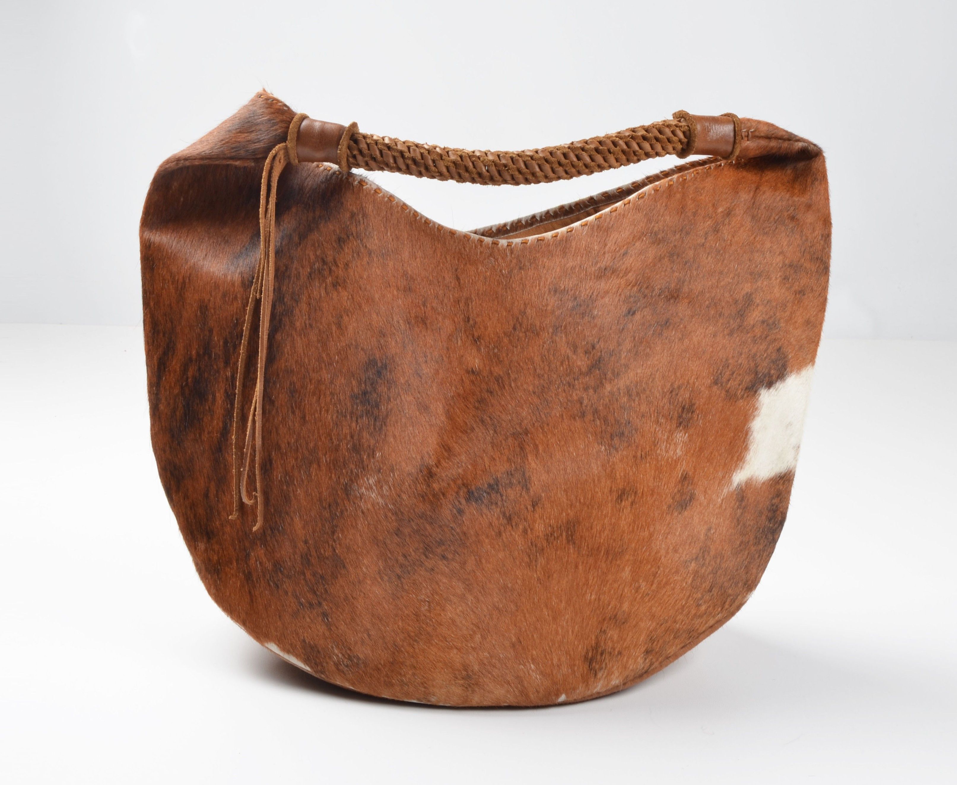 Vintage Vintage Guate Cowhide Hair On Hide Leather Western Hobo Bag Size ONE SIZE - 1 Thumbnail