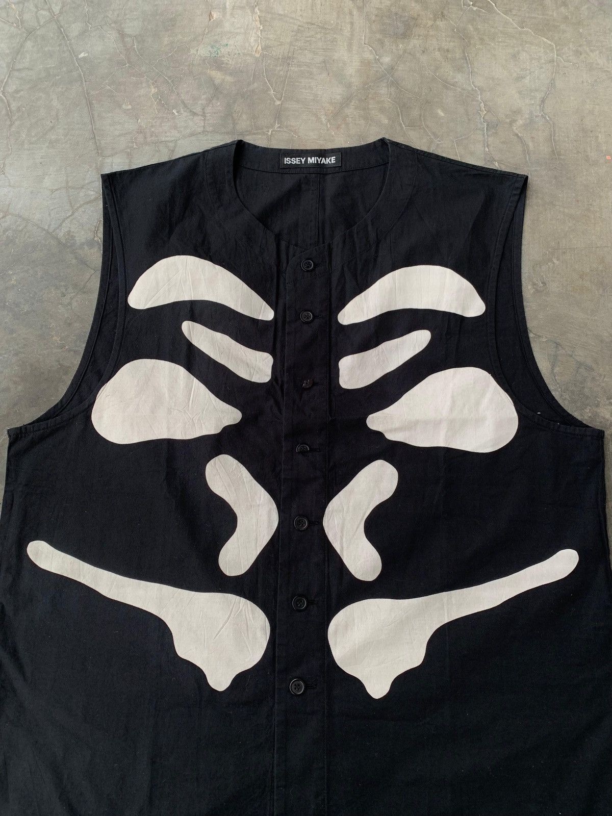 Issey Miyake 1990s Issey Miyake - Skeleton Bone Vest Size US M / EU 48-50 / 2 - 2 Thumbnail