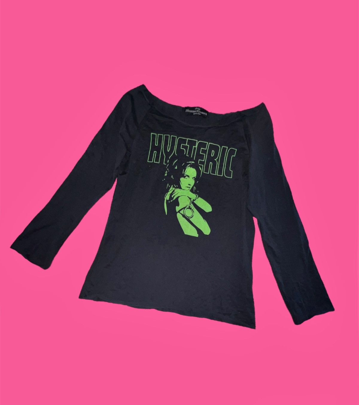 image of Archival Clothing x Hysteric Glamour Longsleeve in Black/Green, Women's