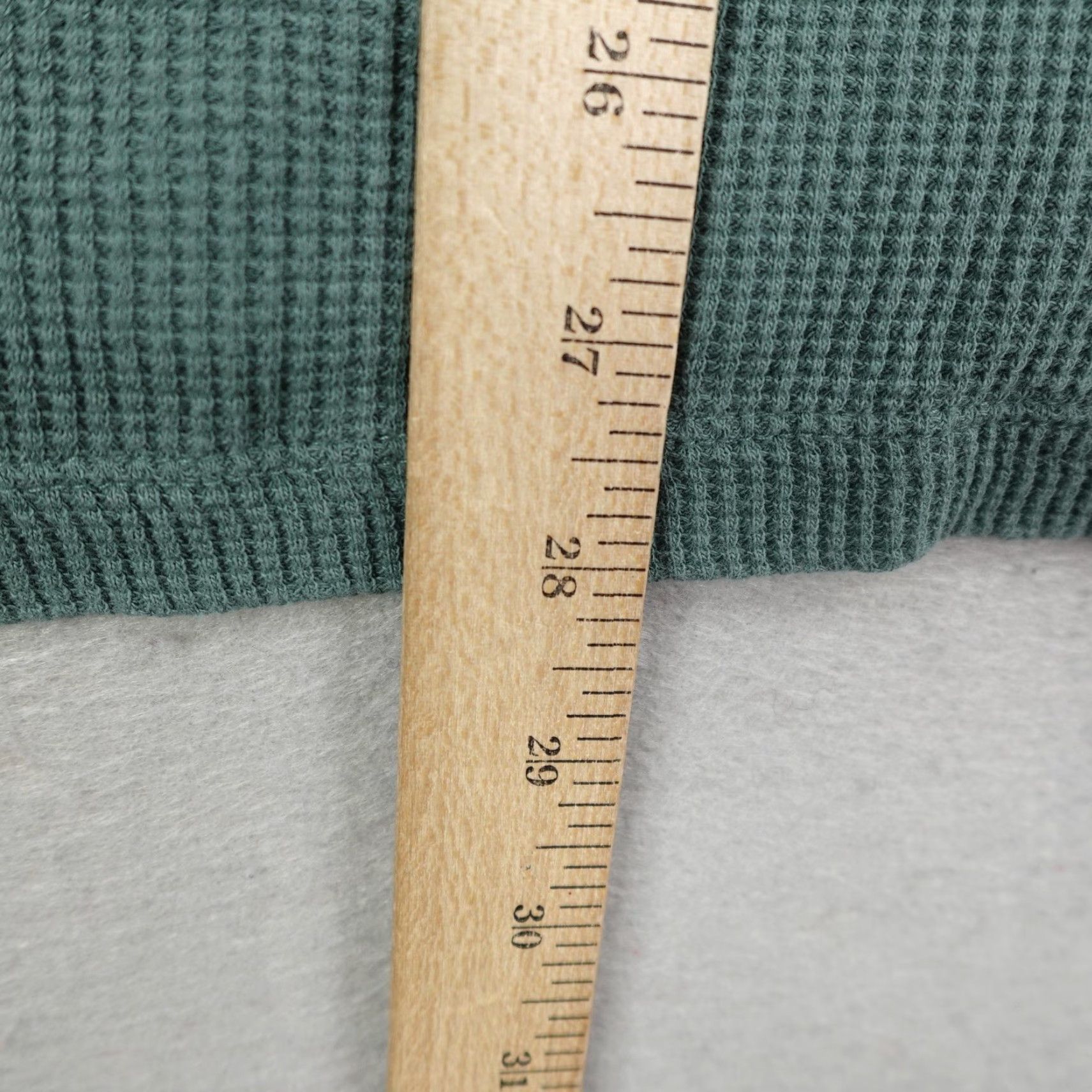 Free People Free People T-Shirt Women Small Green Waffle Knit Thermal Oversized Knit Cotton Bohemian Outdoor Womens Size S / US 4 / IT 40 - 7 Thumbnail