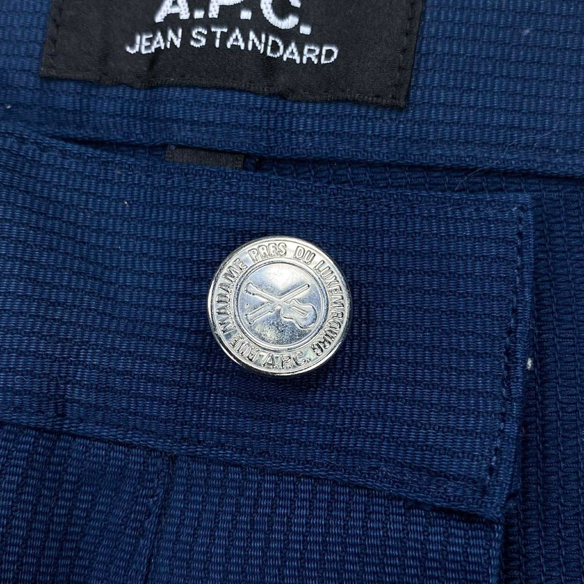 A.P.C. Jean Standard Indigo Ottoman Rib Pants Size US 32 / EU 48 - 5 Thumbnail