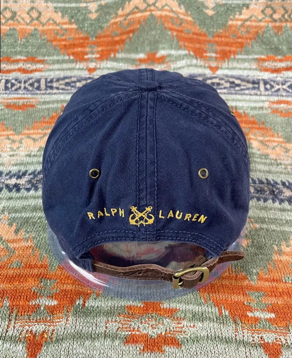 Polo Ralph Lauren Polo Ralph Lauren Yacht Club Leather Baseball Hat Cap Size ONE SIZE - 3 Thumbnail